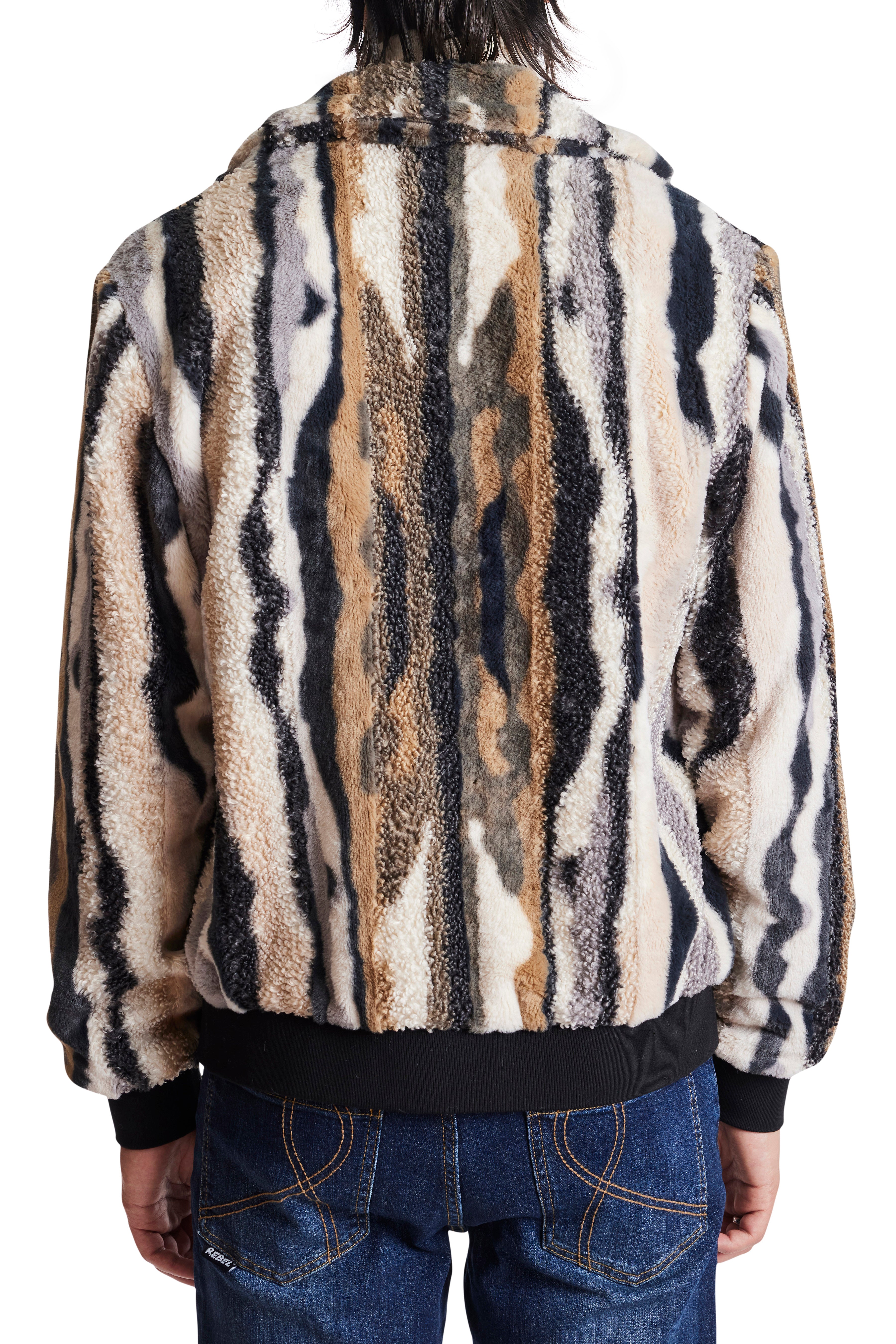 Dorian Bomber Jacket -  Pine Camo Fur