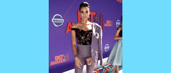 Annie Ilonzeh stands out at the 2018 BET Awards in Paisley & Gray