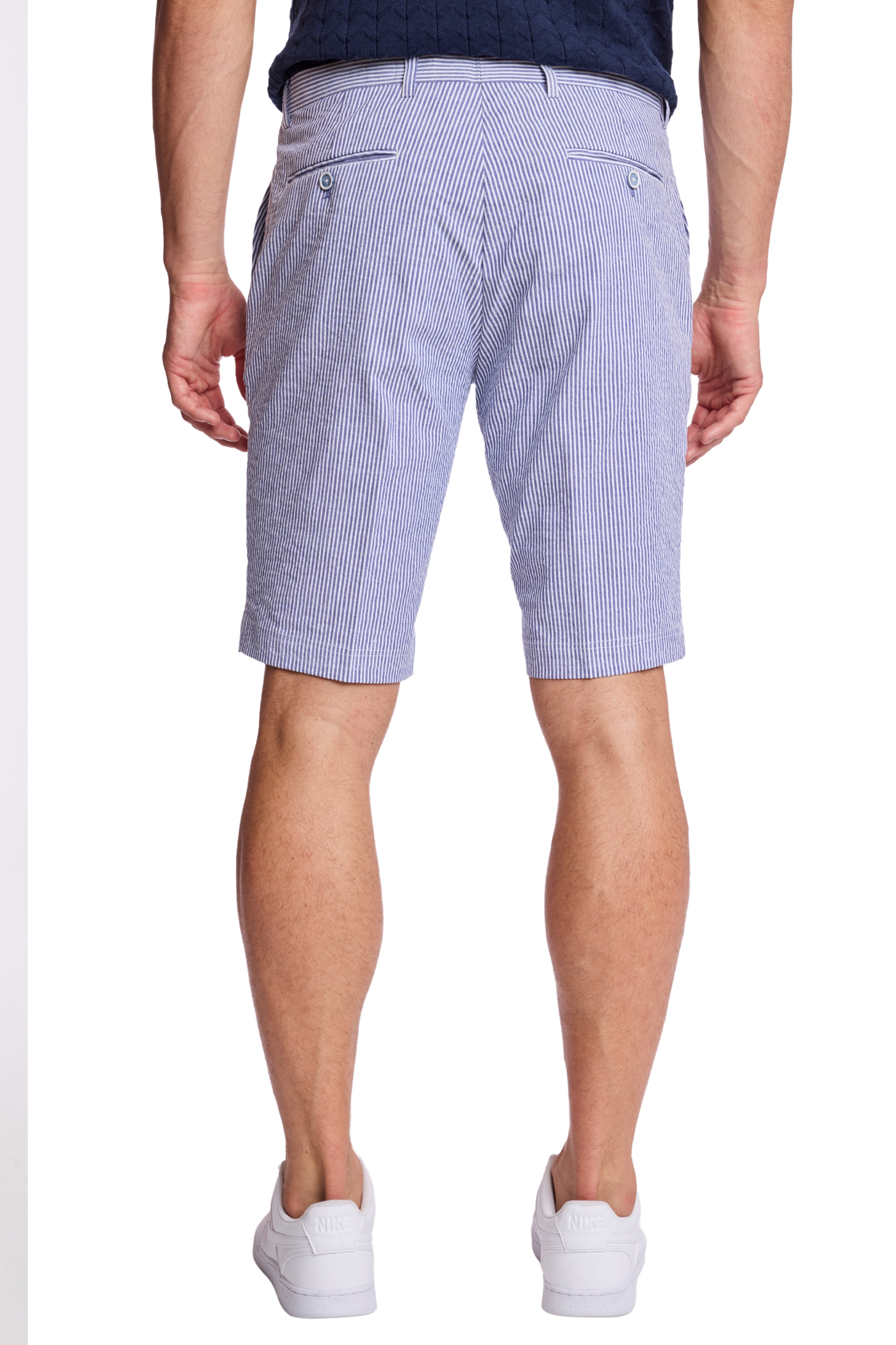 Fairview Shorts - slim - Blue Quartz Seersucker