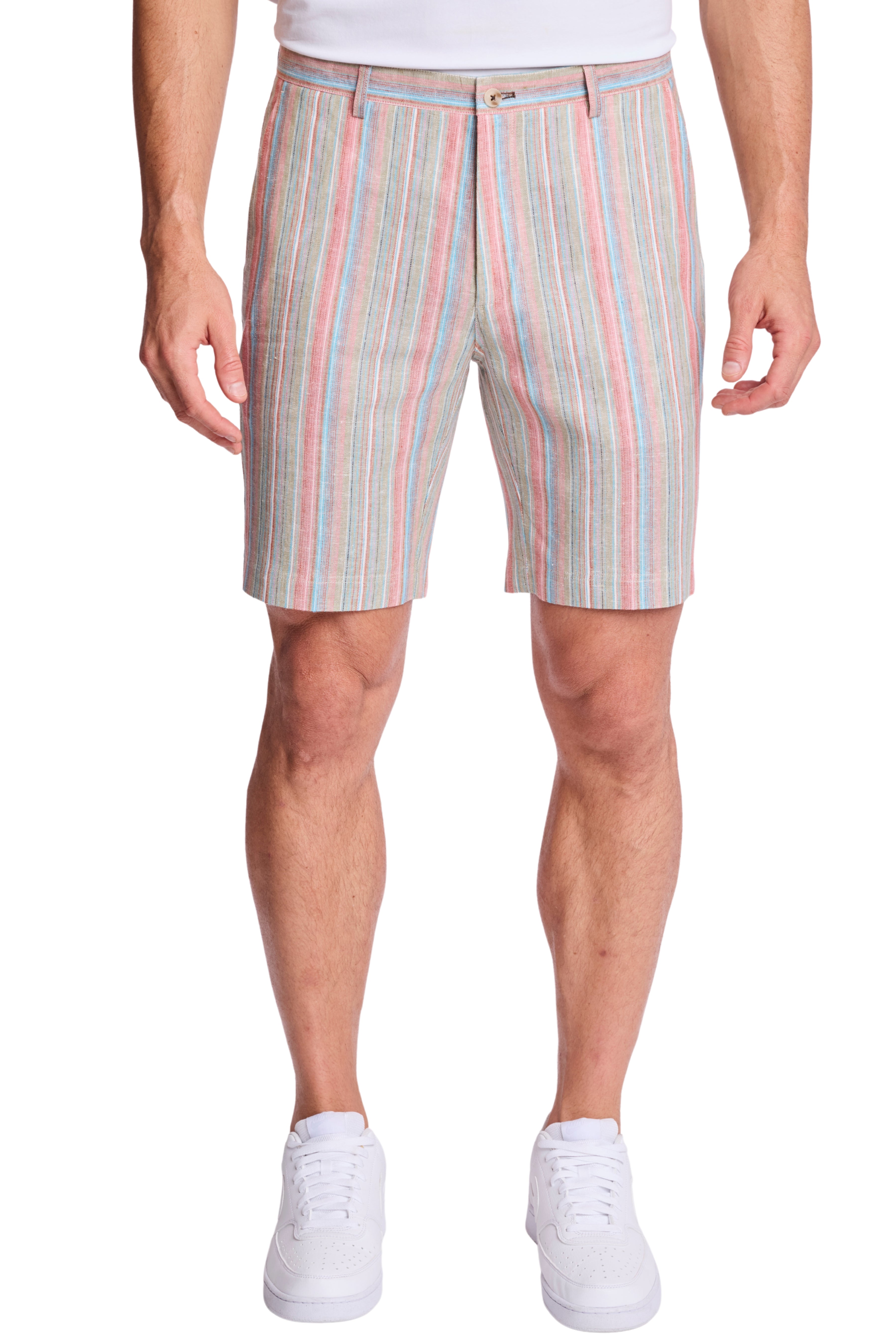 Felix Shorts - slim - Ocean Coral Stripe