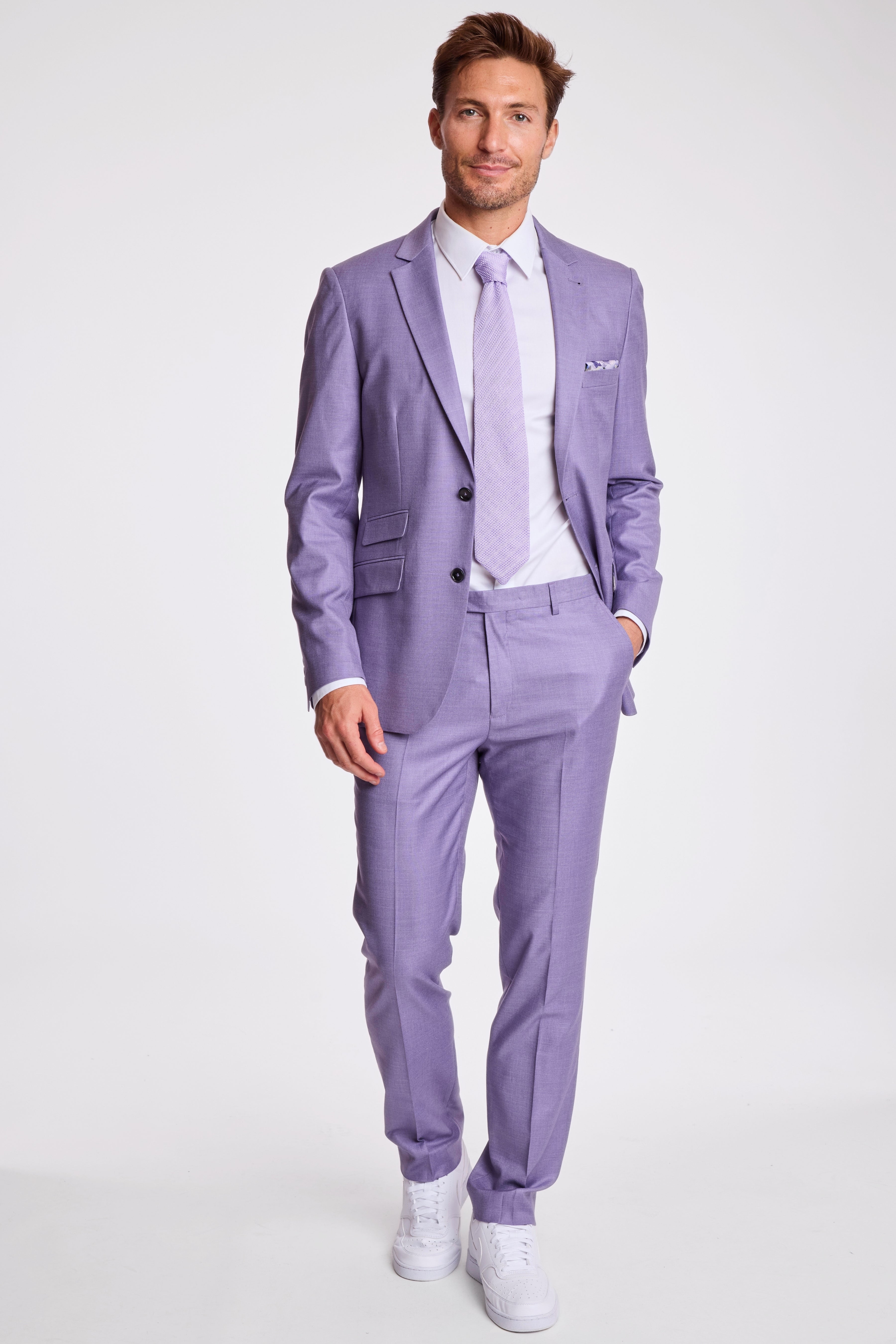 Dover Notch Jacket - slim - Lavender Shark