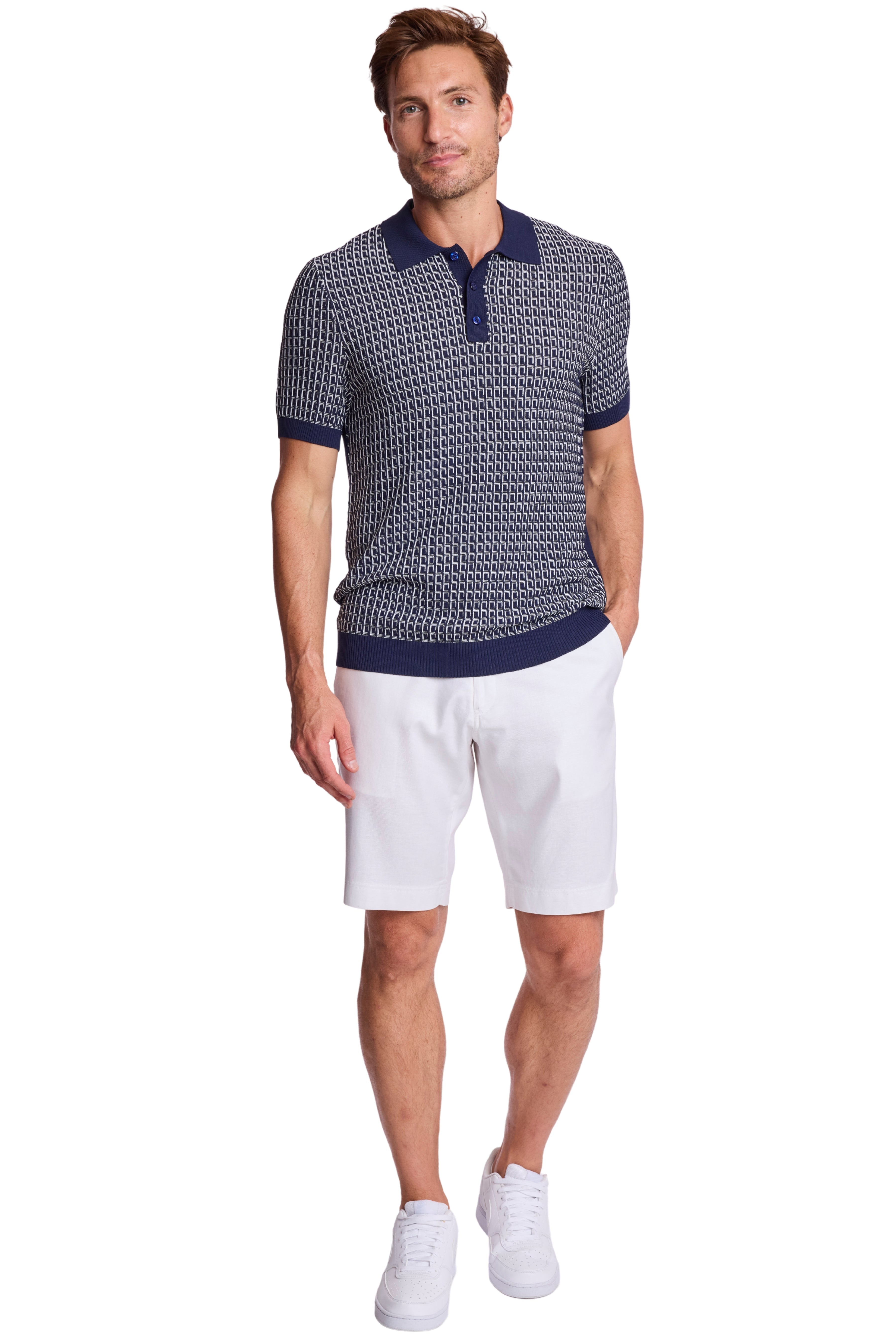 Felix Shorts - slim - White Lotus Linen