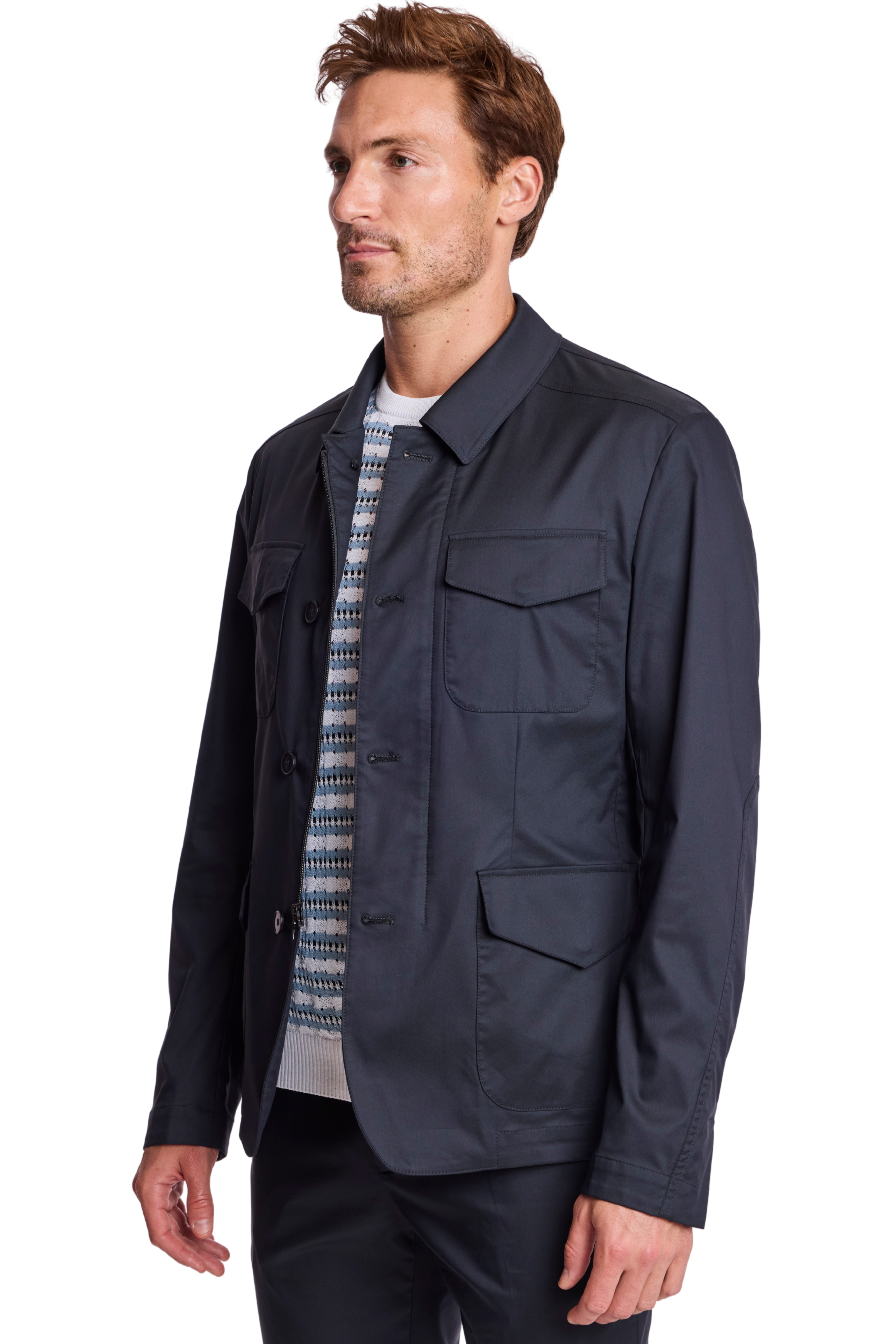 City 4 Pocket Jacket - Black Tech