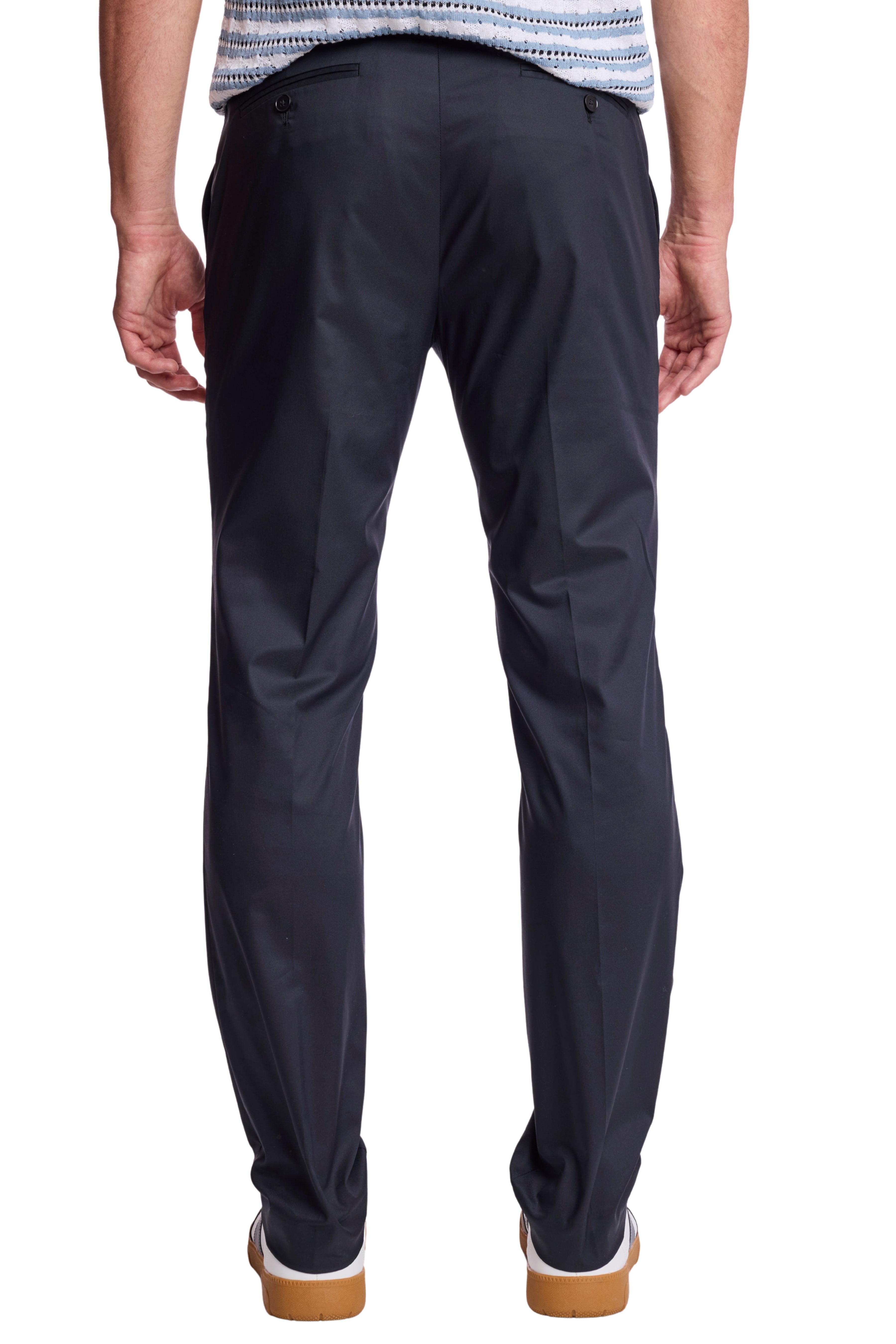 Downing Pants - slim - Black Nylon Tech