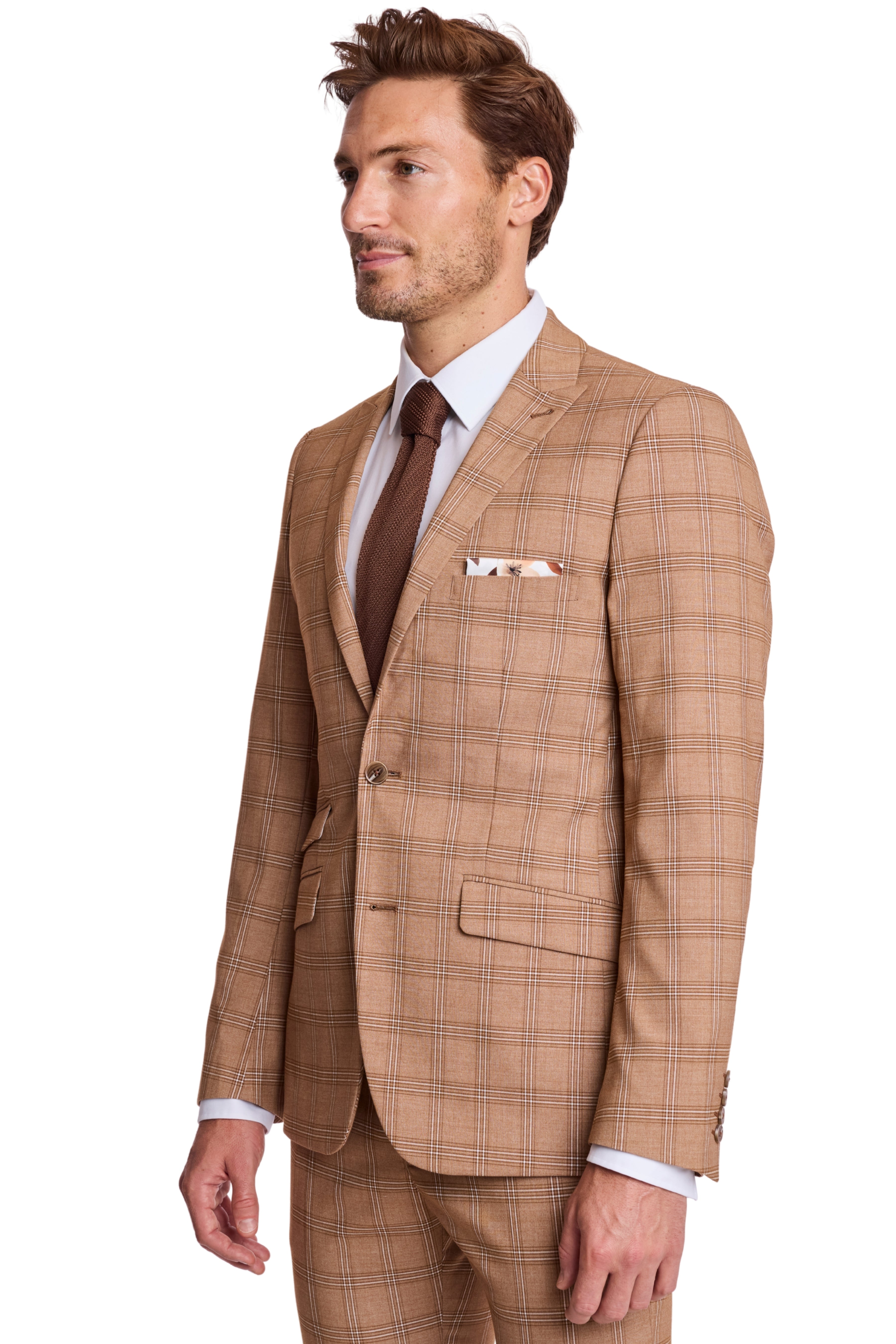 Ashton Peak Jacket - slim - Chocolate Kombucha Stripe