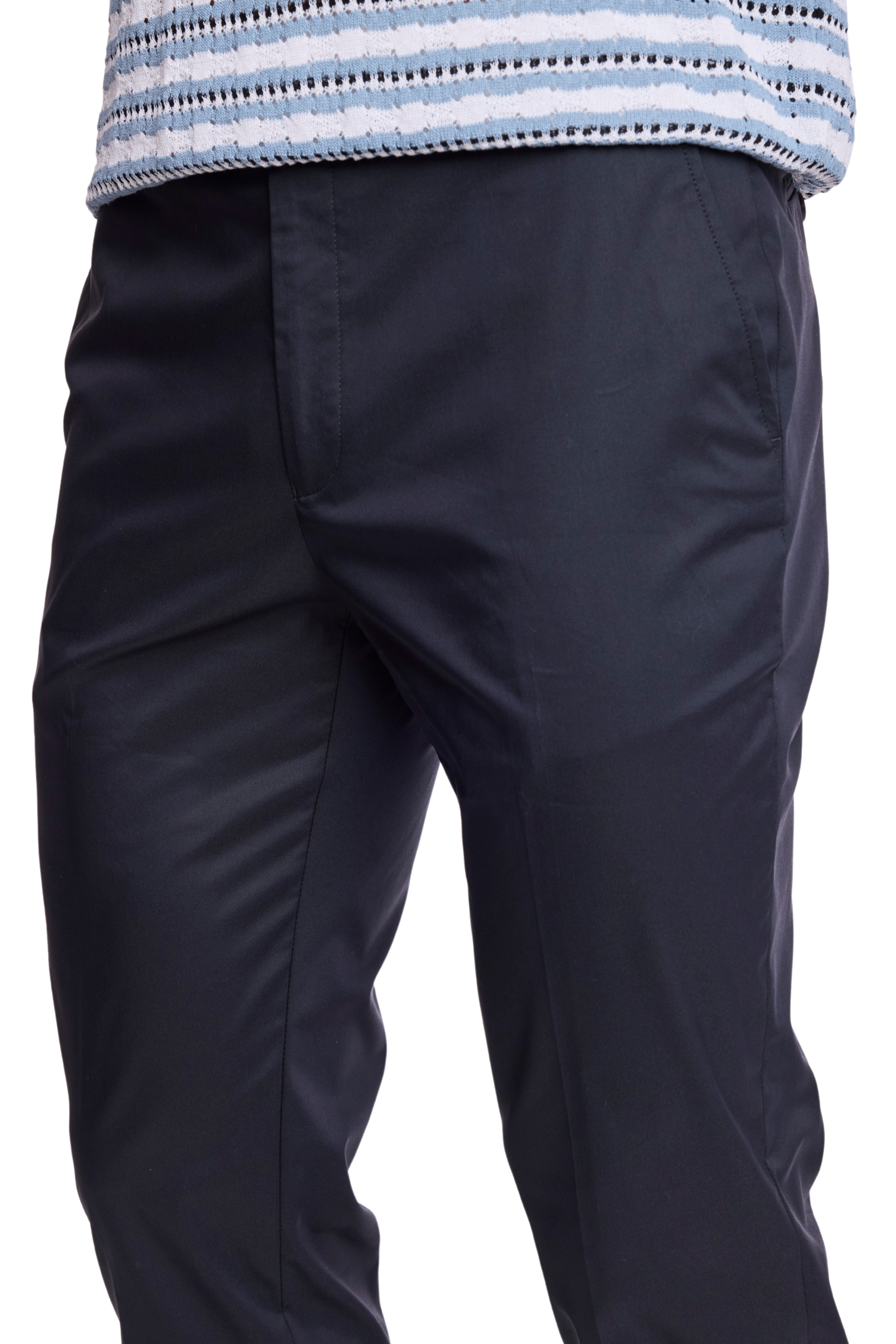 Downing Pants - slim - Black Nylon Tech