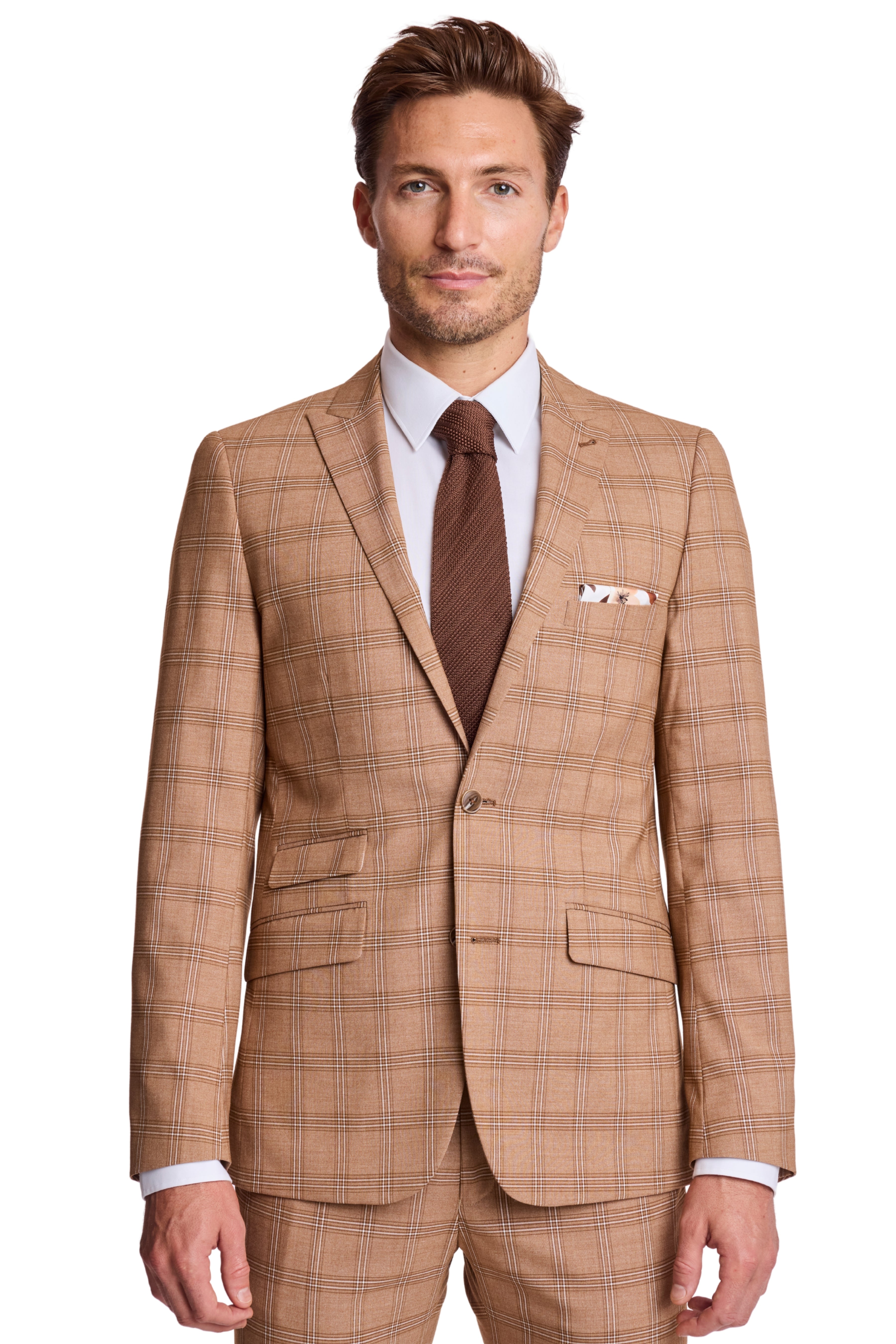 Ashton Peak Jacket - slim - Chocolate Kombucha Stripe