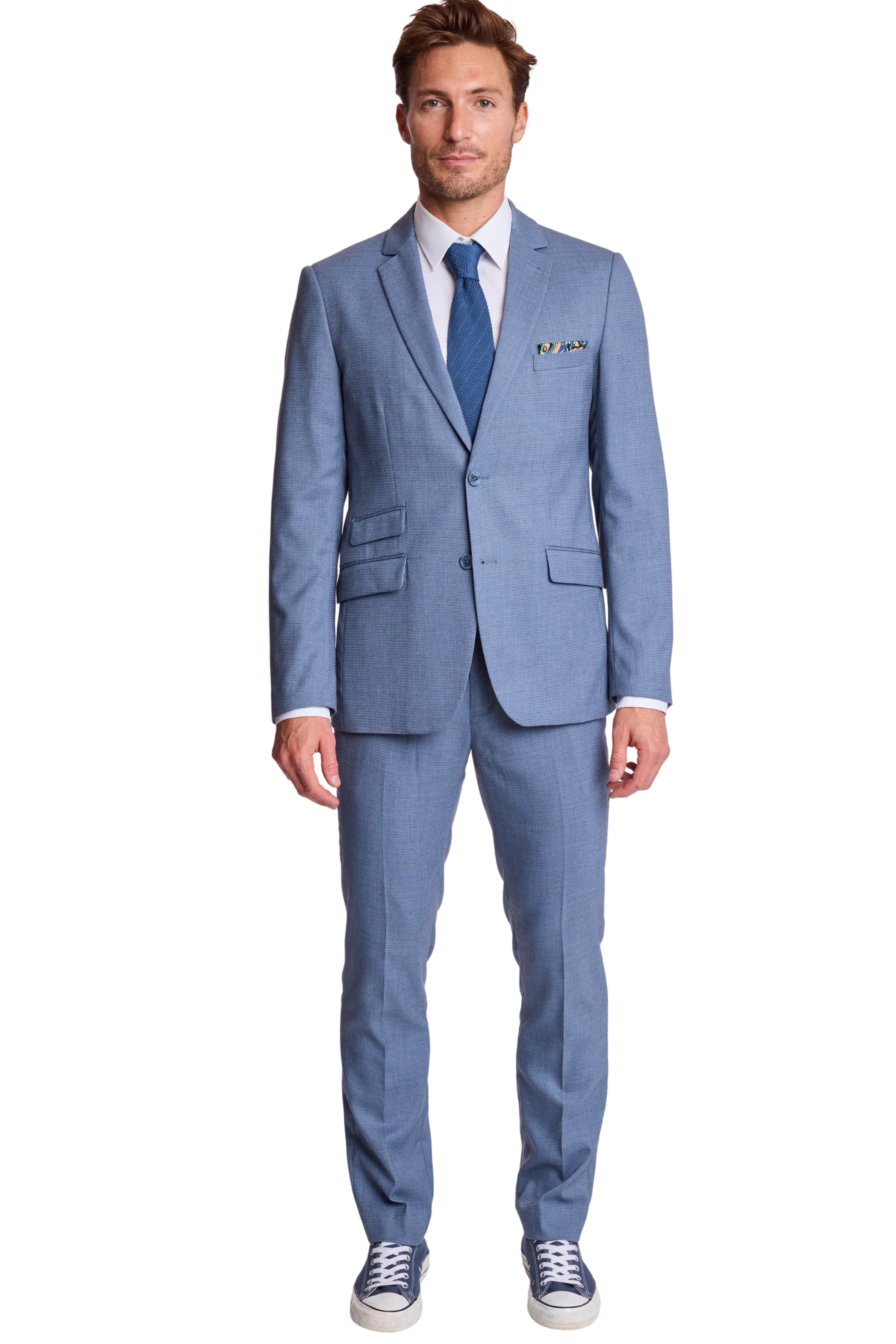 Downing Pants - slim - Grey Blue Ice