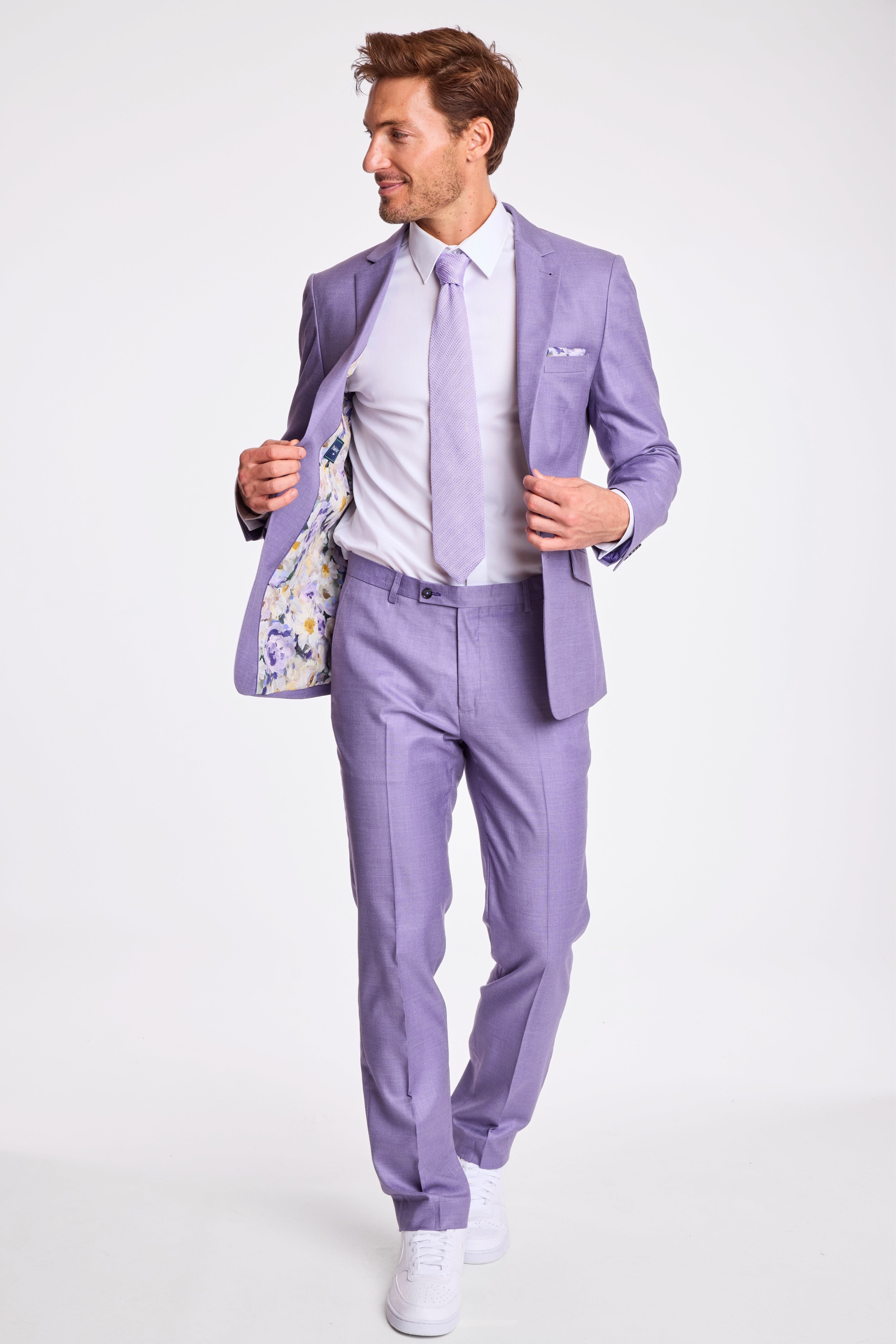 Downing Pants - slim - Lavendar Shark