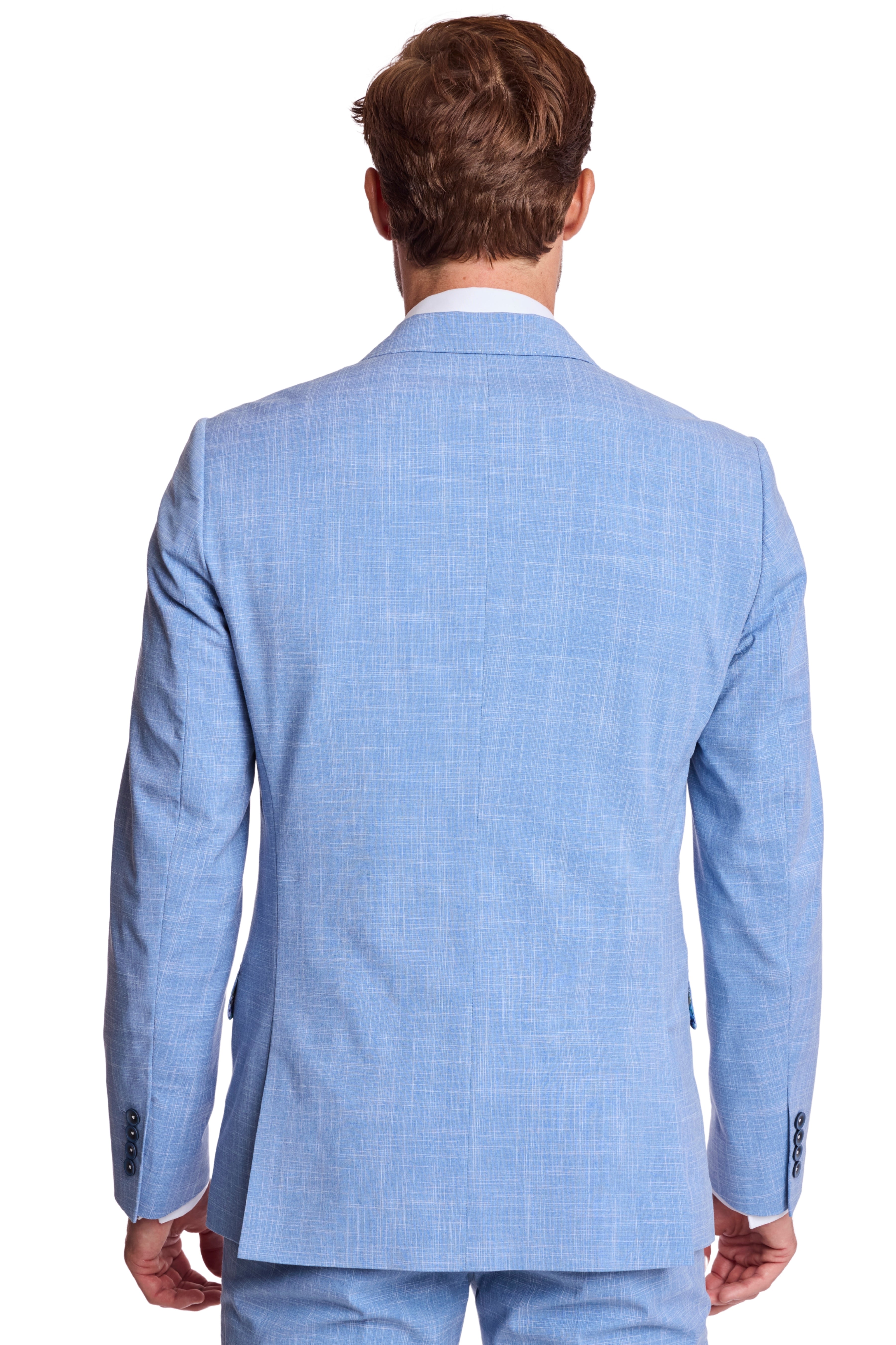 Dover Notch Jacket - slim - Blue White Grain