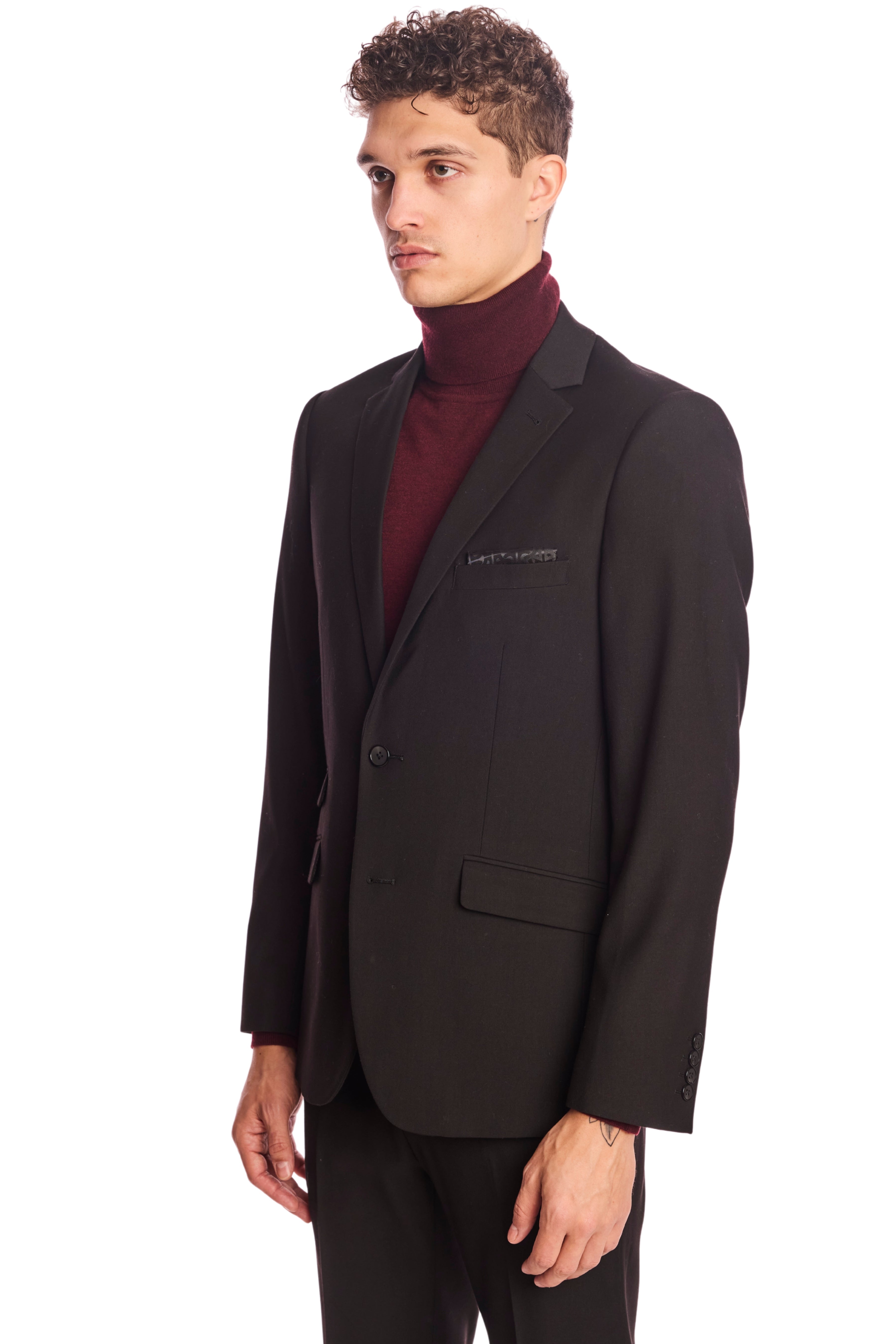 Dover Notch Jacket - slim - Black Twill