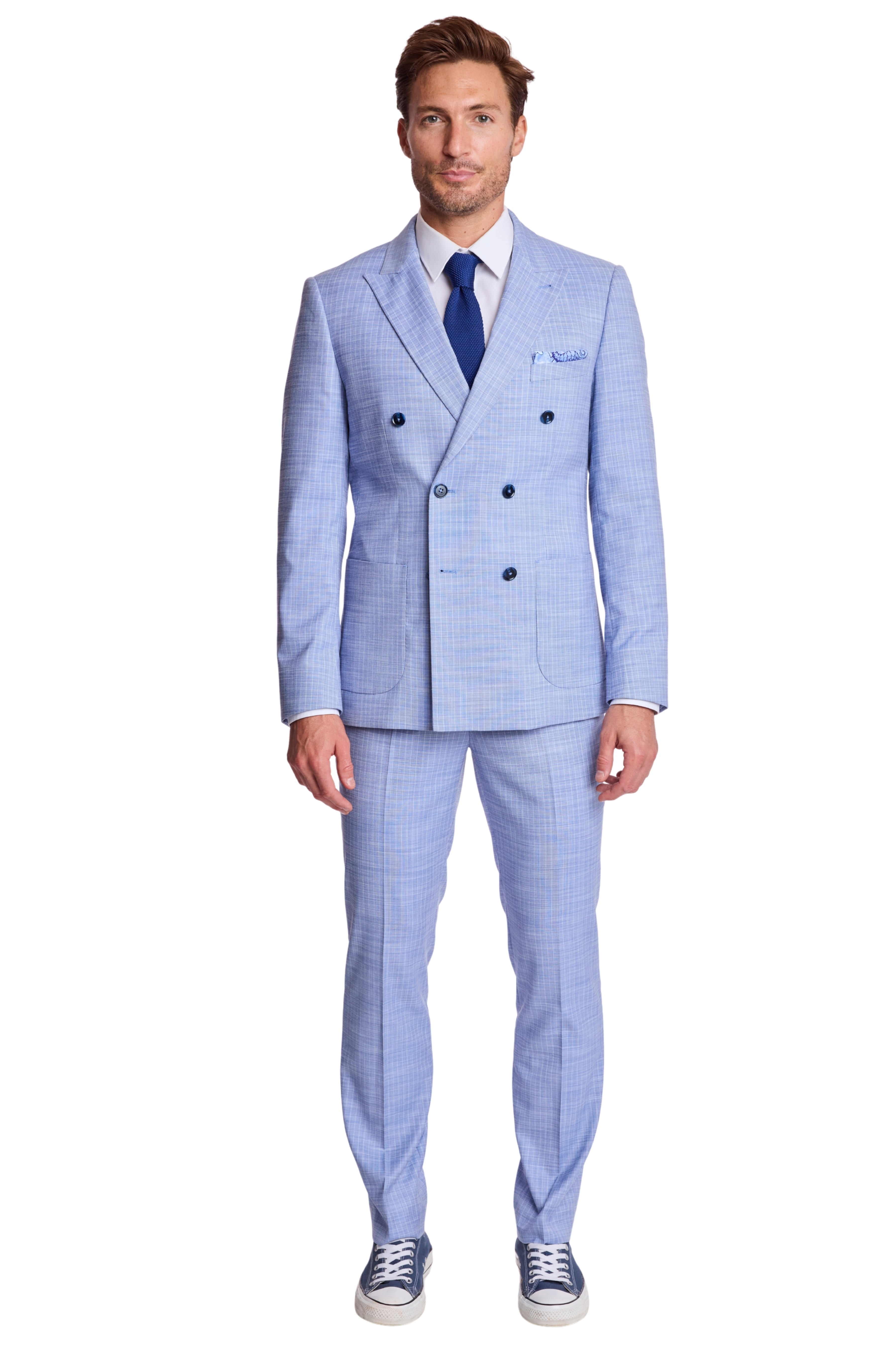 Soho Peak DB Jacket - slim - Blue White Pinstripe