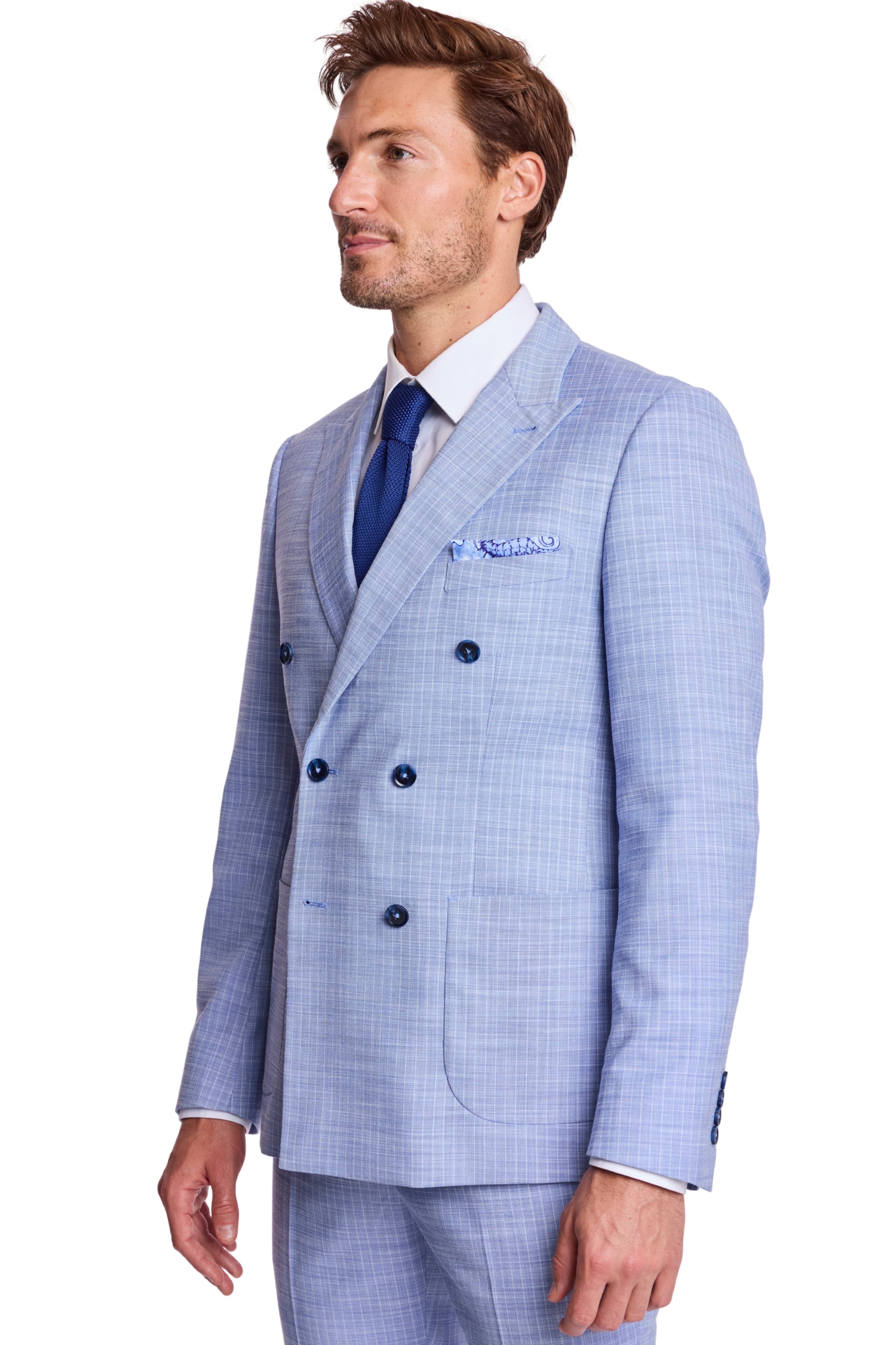 Soho Peak DB Jacket - slim - Blue White Pinstripe