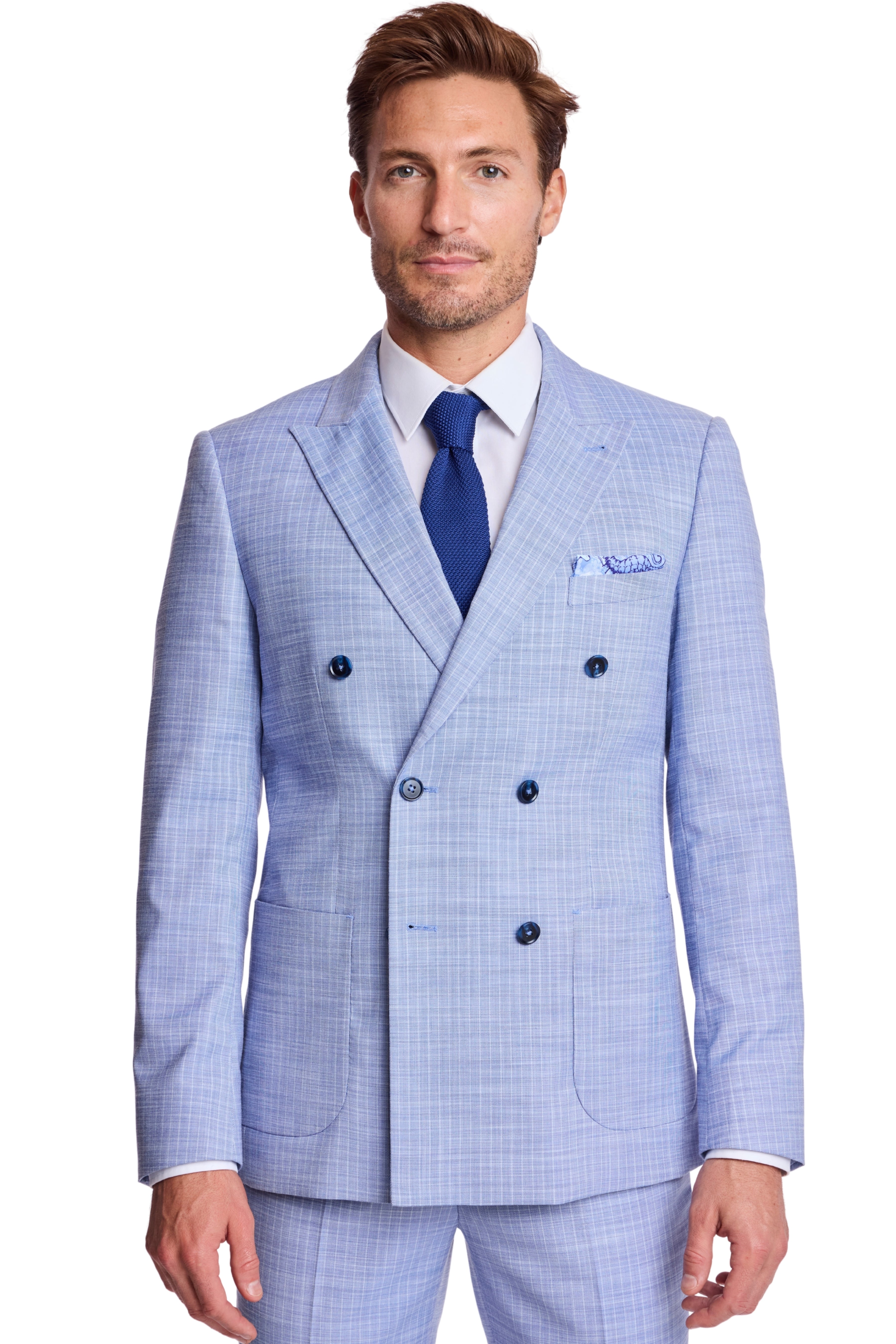 Soho Peak DB Jacket - slim - Blue White Pinstripe