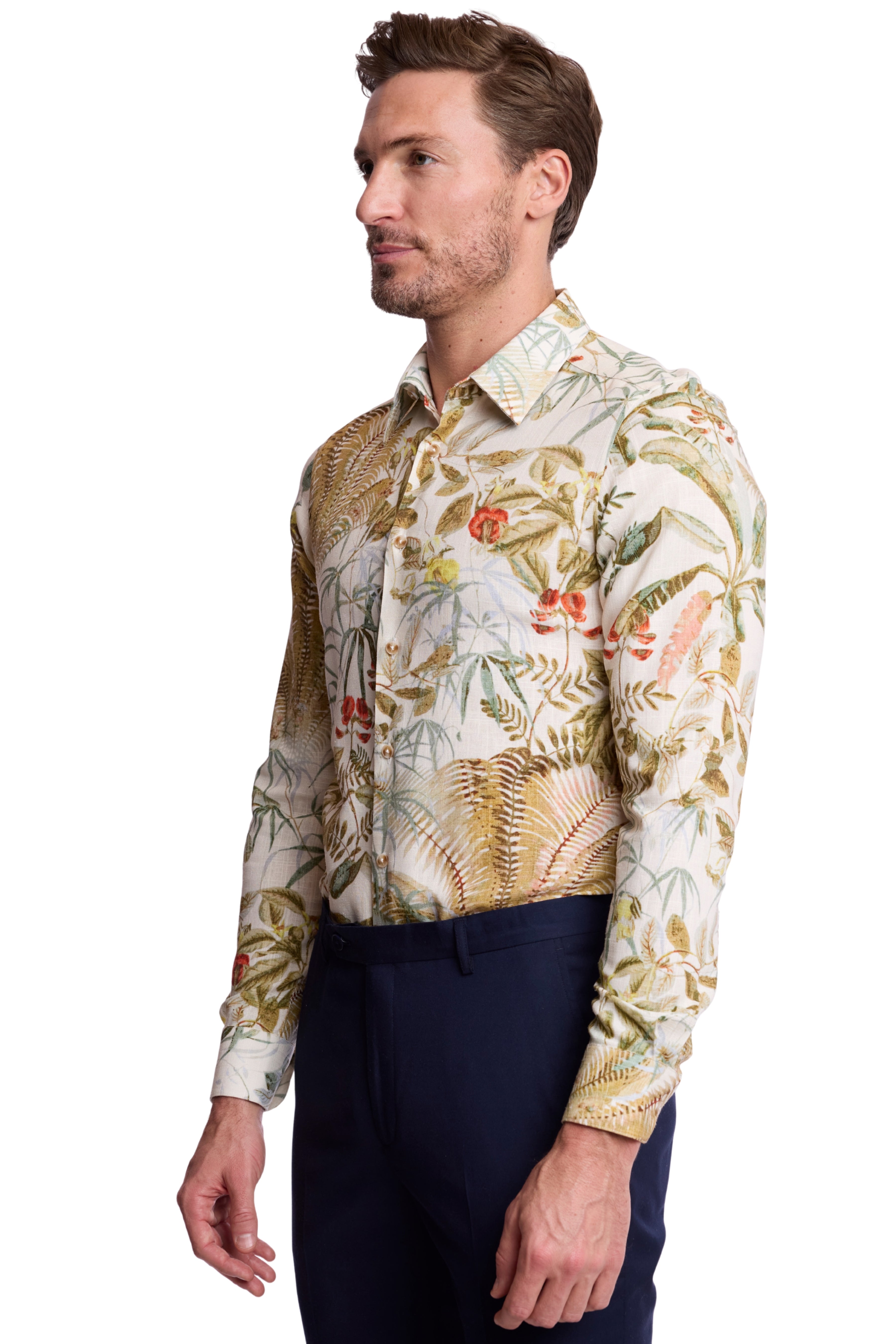 Parker Pointed Collar Shirt - Palm Springs