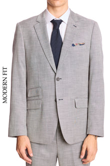  Modern Fit - Dover Notch Jacket - Light Grey Shark