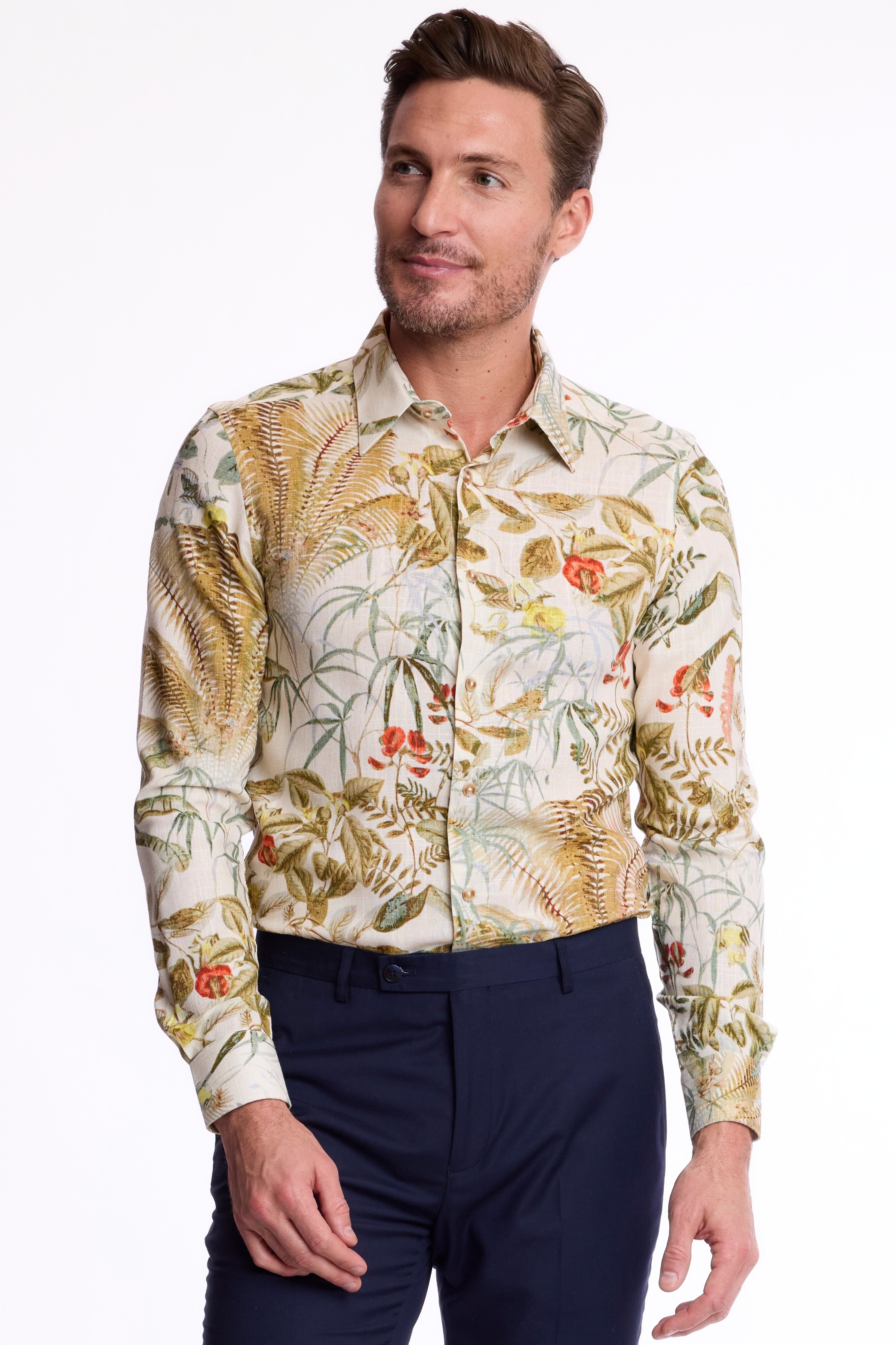Parker Pointed Collar Shirt - Palm Springs