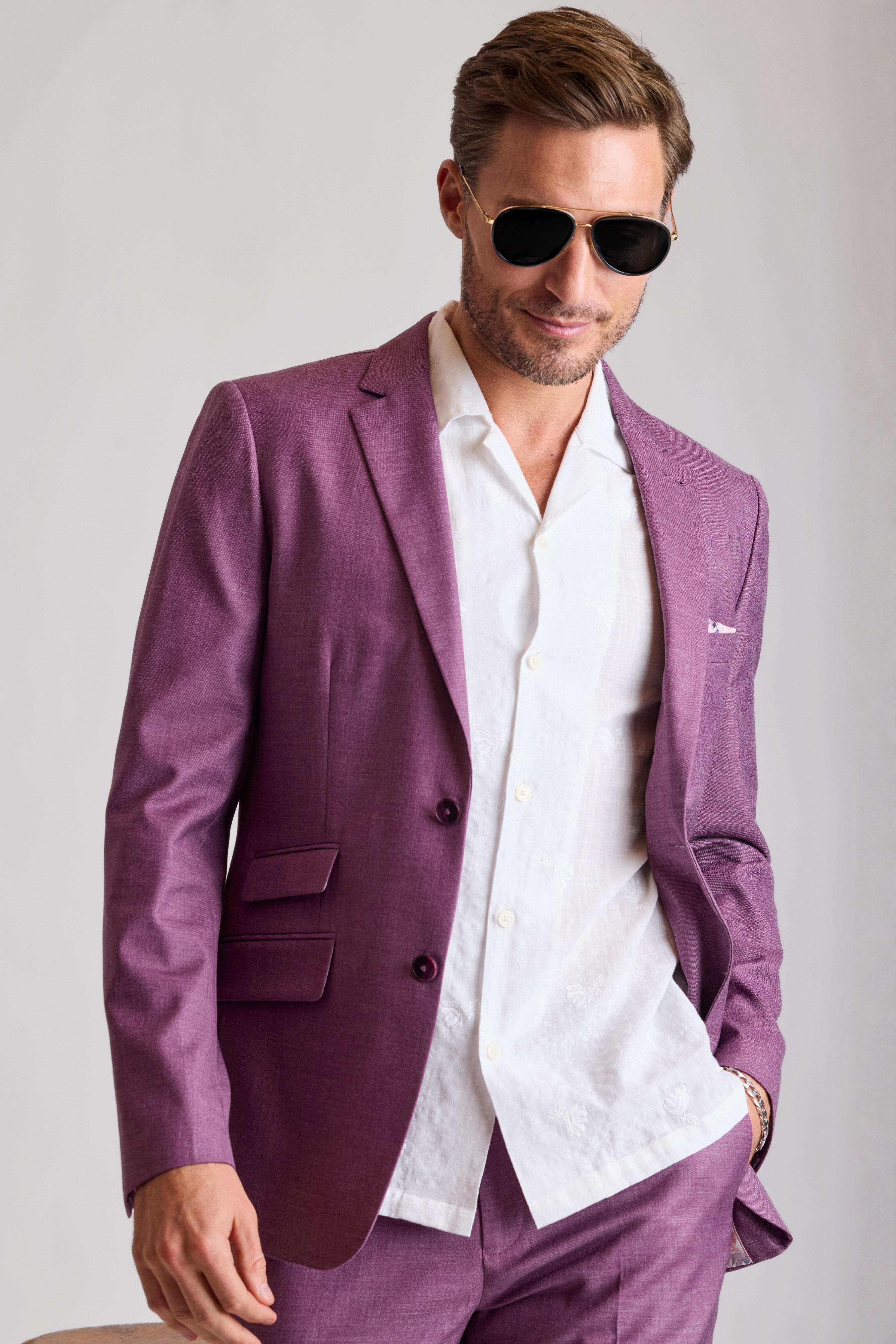 Dover Notch Jacket - slim - Sugar Plum Shark