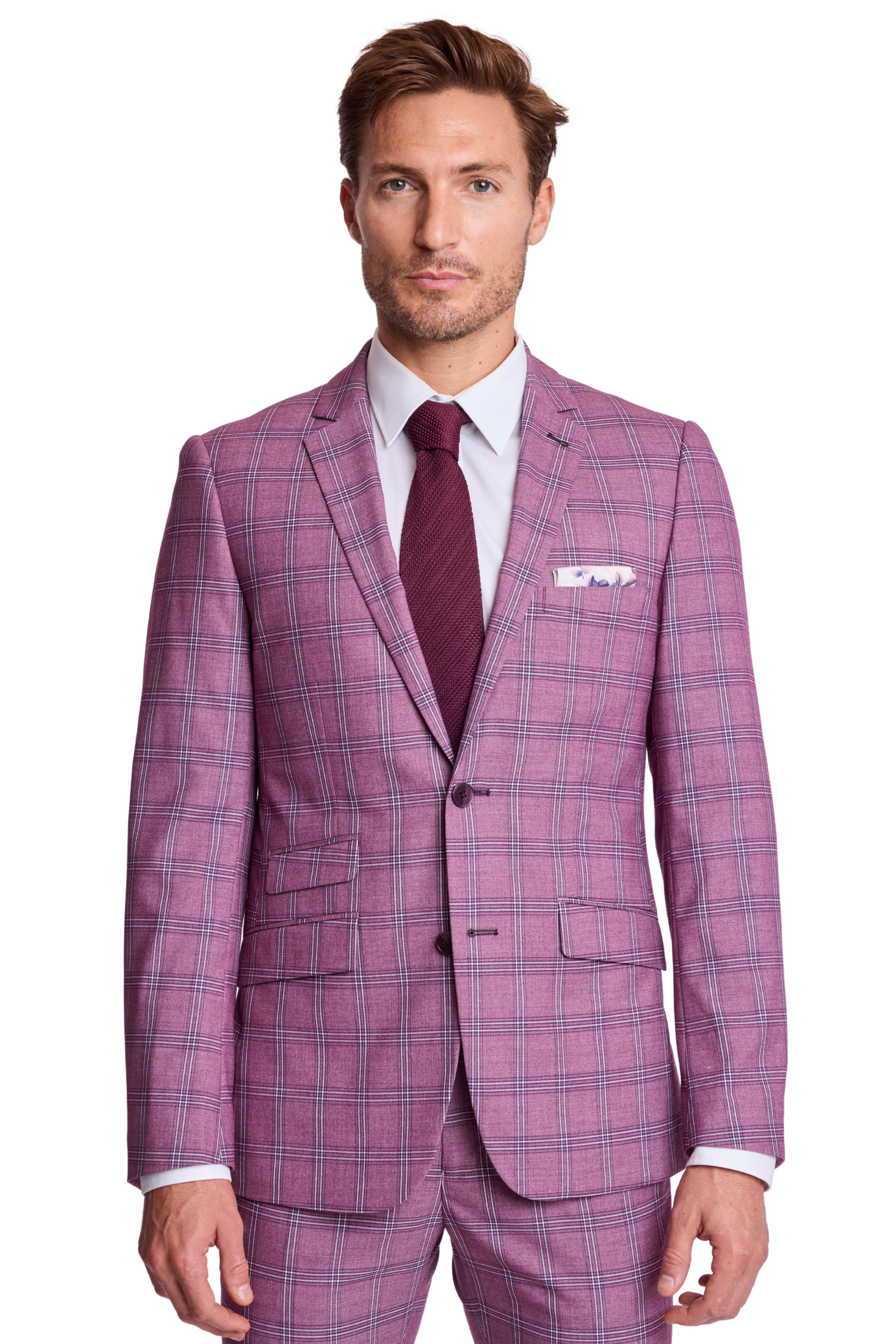 Dover Notch Jacket - slim - Summer Berry Check