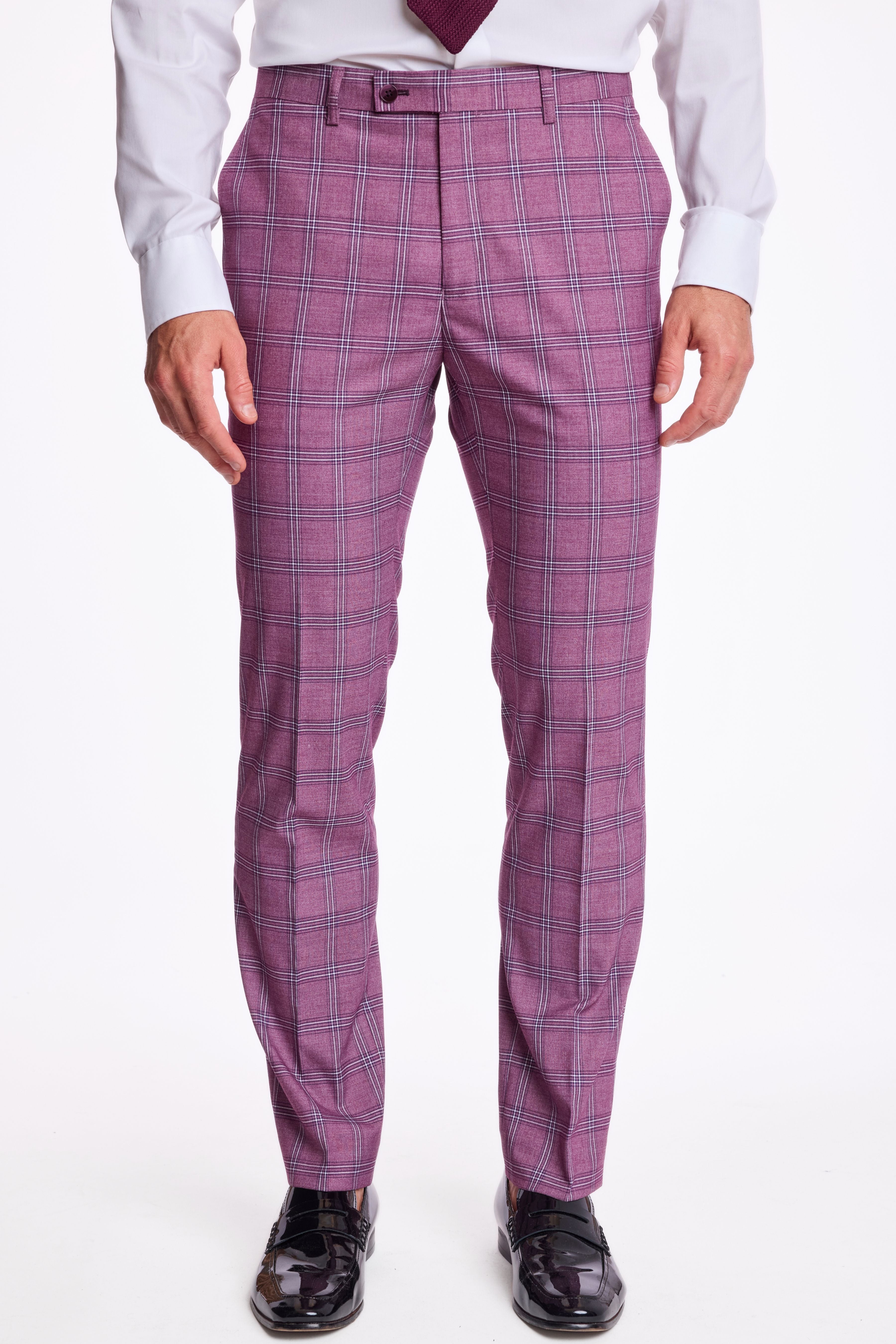 Downing Pants - slim - Summer Berry Check