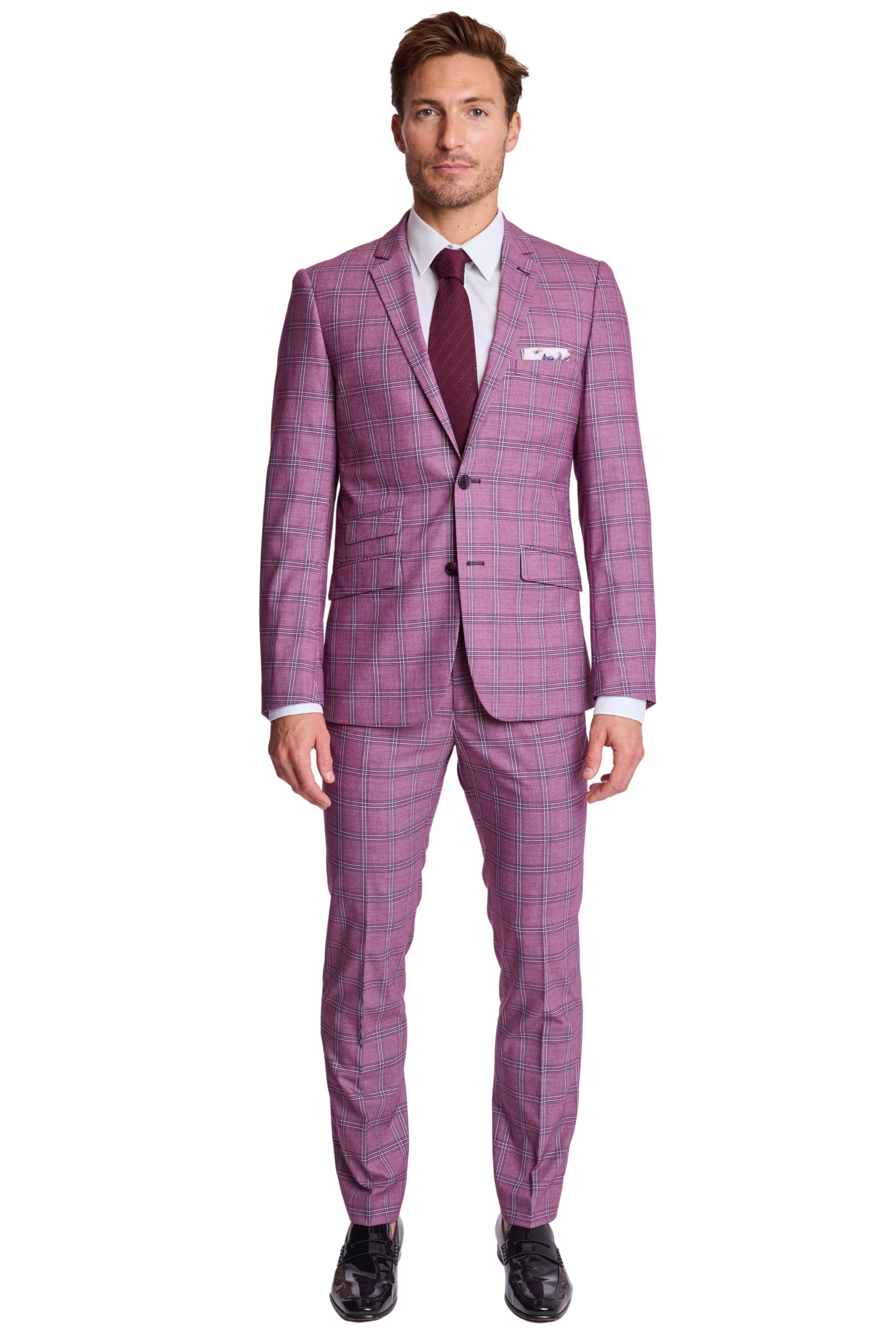 Dover Notch Jacket - slim - Summer Berry Check