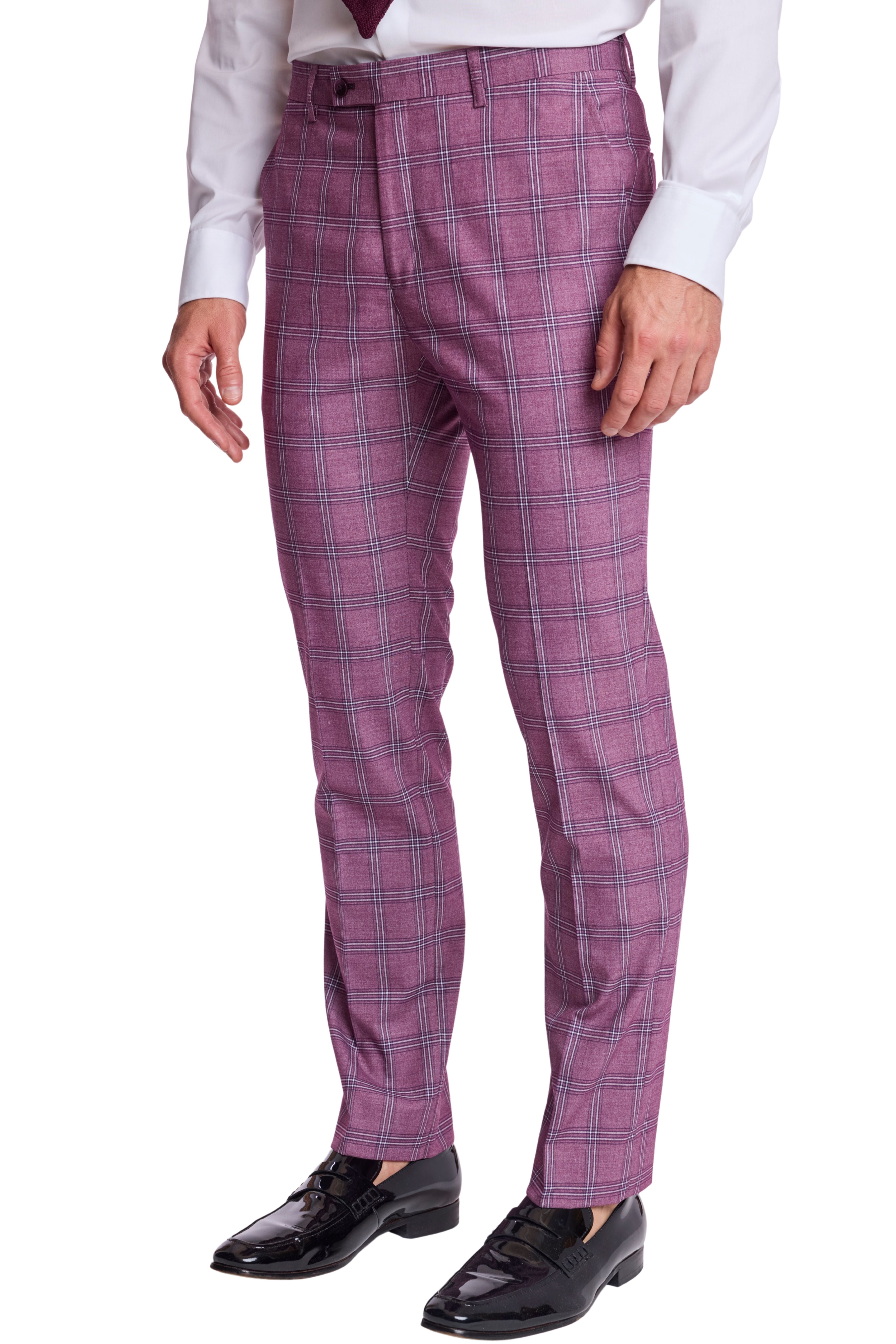 Downing Pants - slim - Summer Berry Check