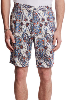  Felix Shorts - slim - White Blue Orange Paisley