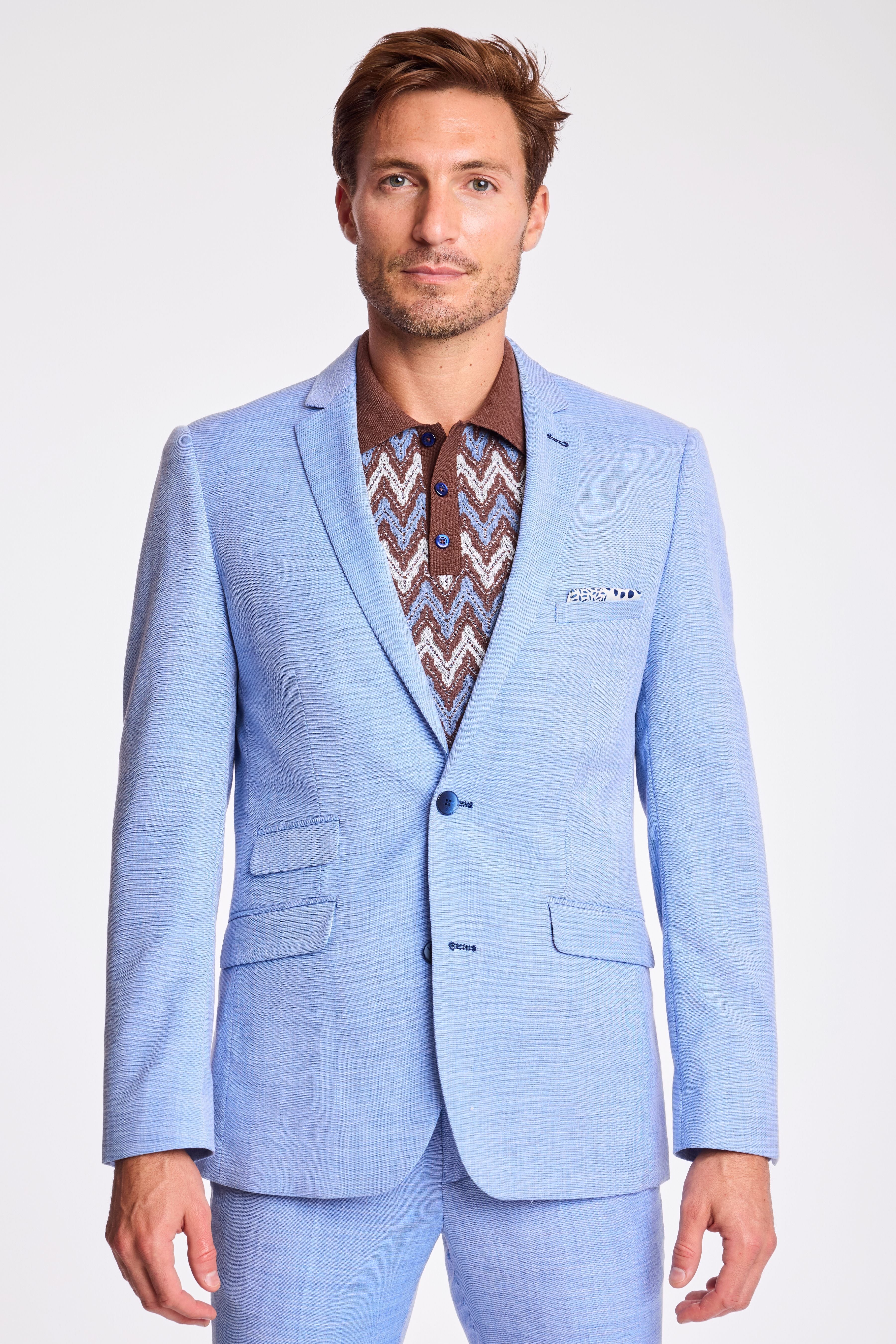 Dover Notch Jacket - slim - Blue Ice Shark