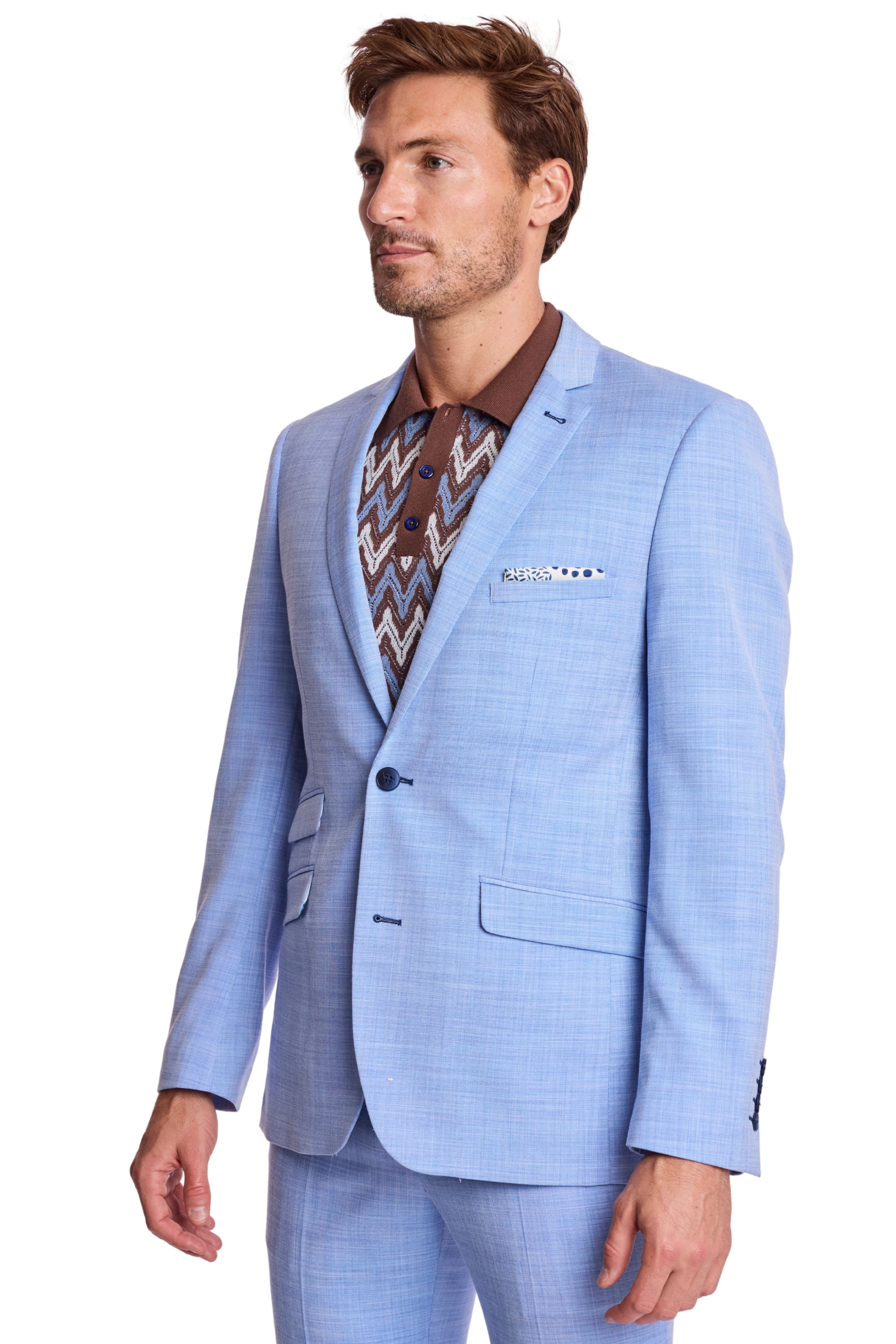 Dover Notch Jacket - slim - Blue Ice Shark