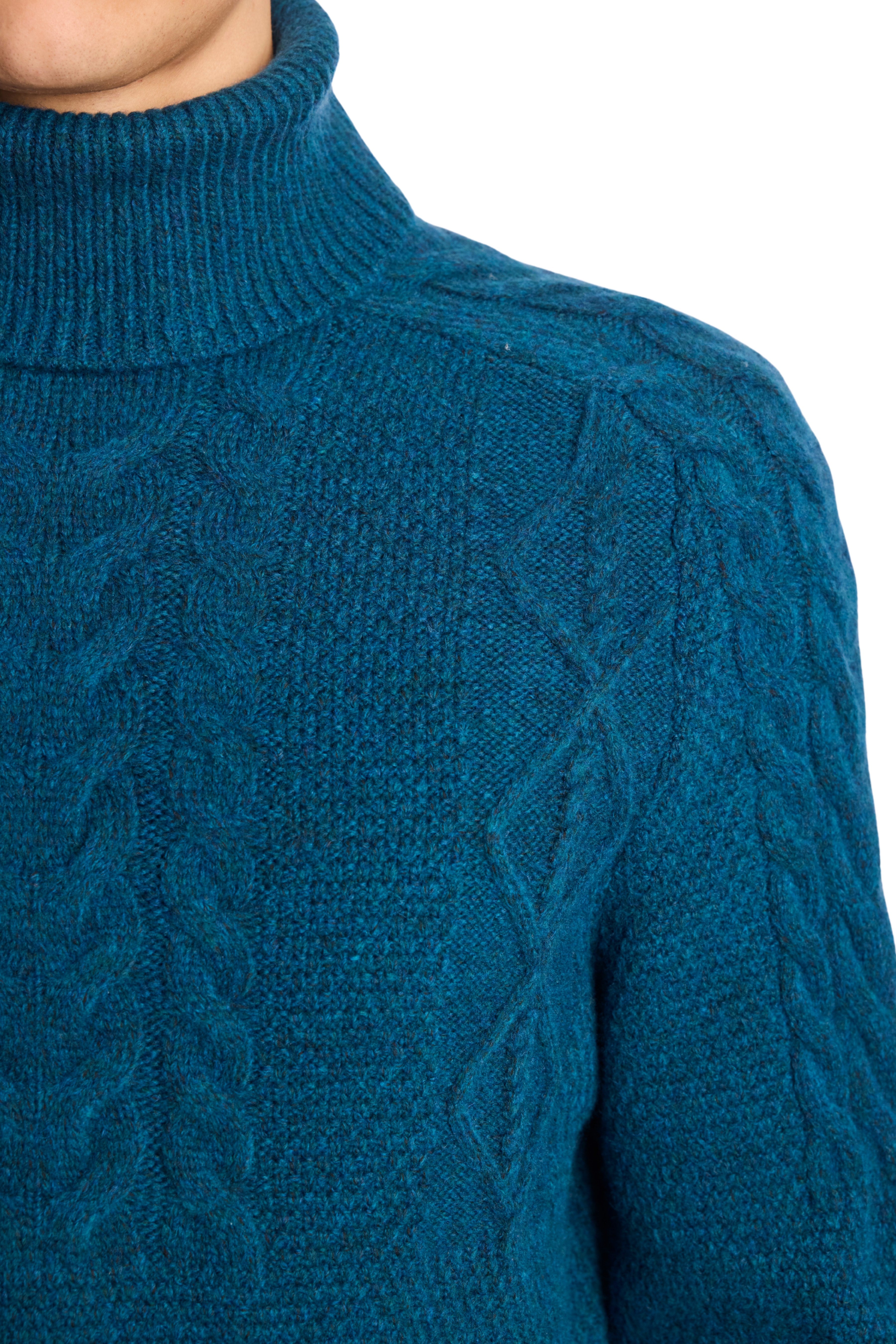 Chunky Turtleneck - Blue Whisp
