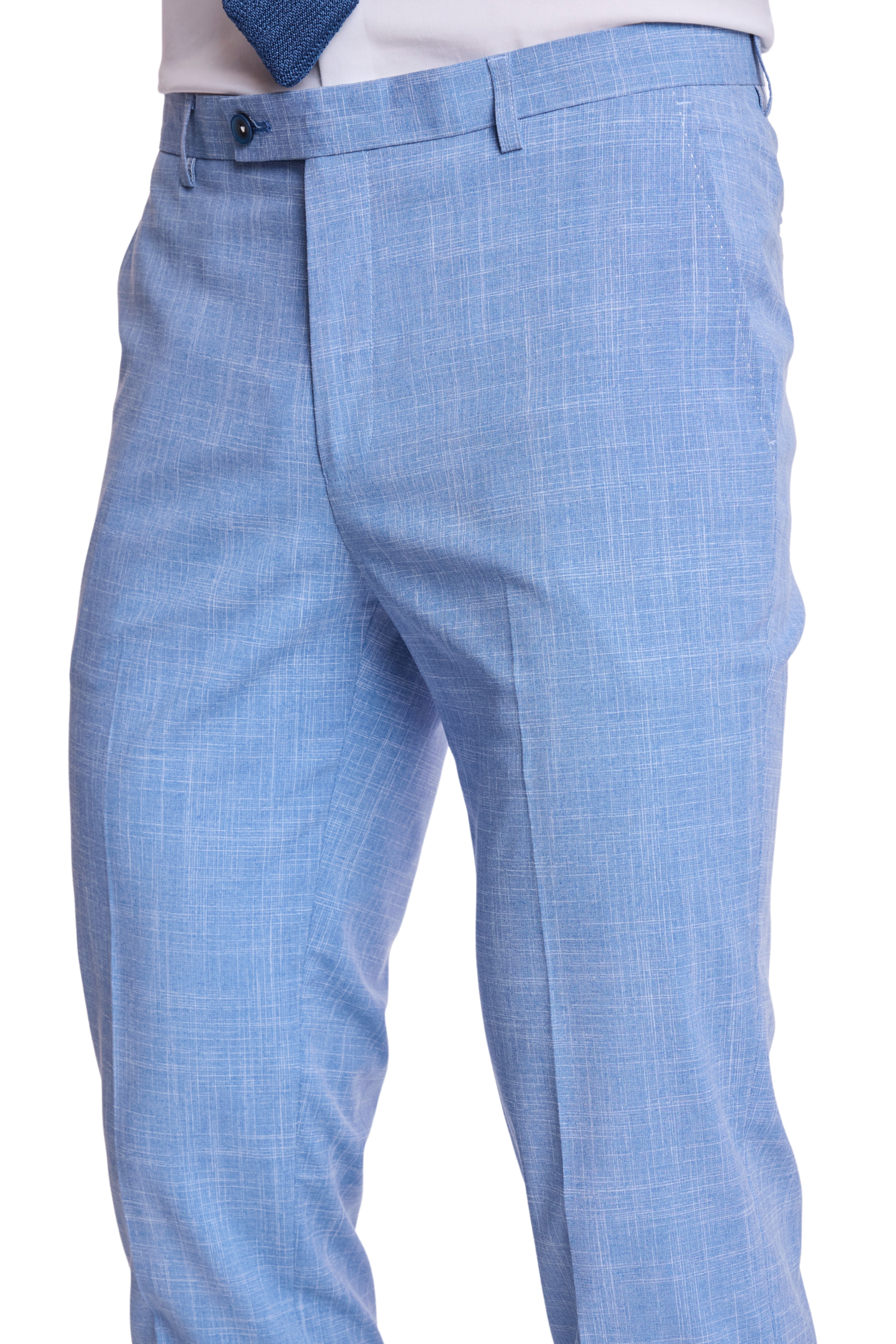 Downing Pants - slim - Blue White Grain