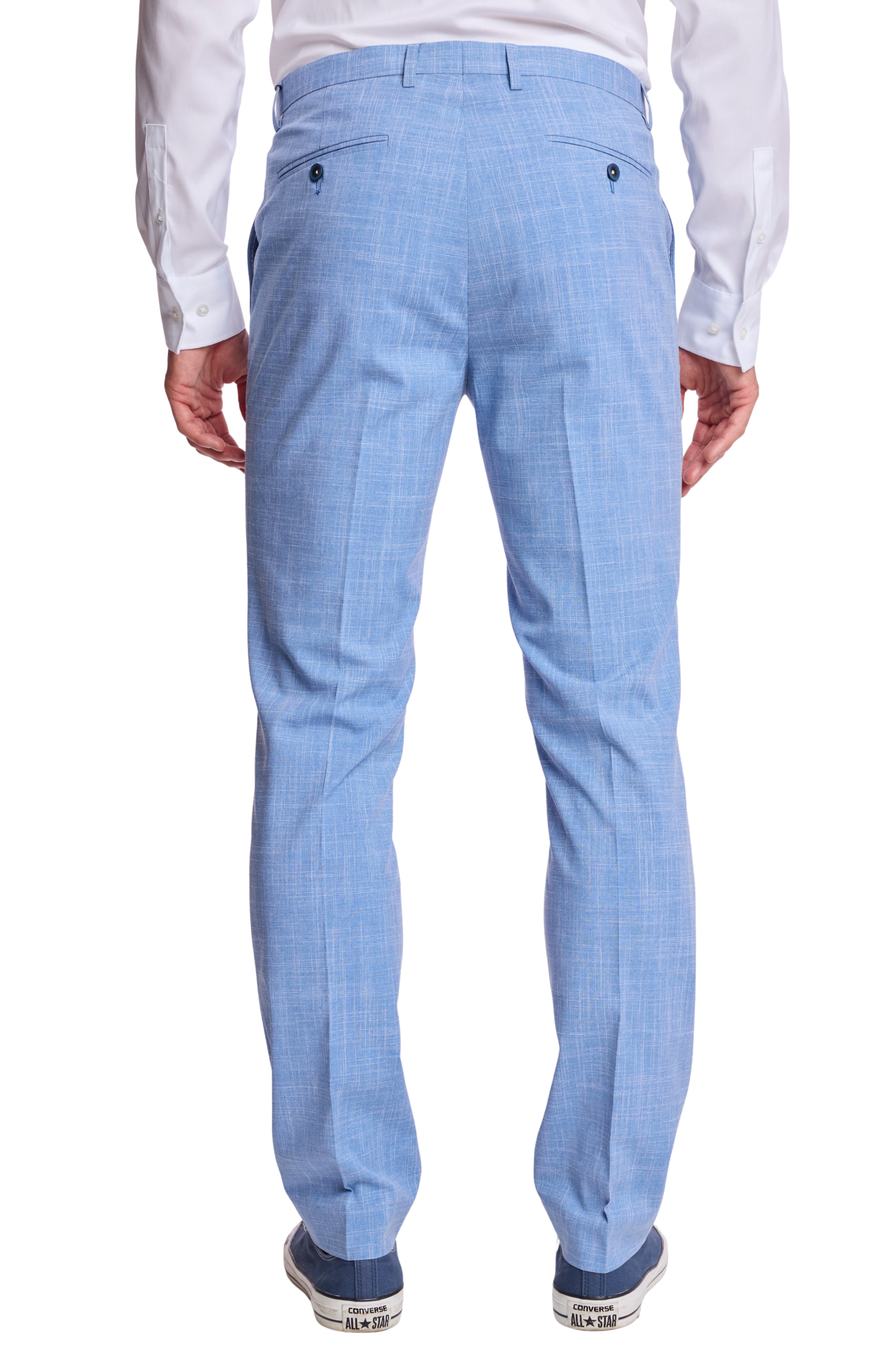 Downing Pants - slim - Blue White Grain