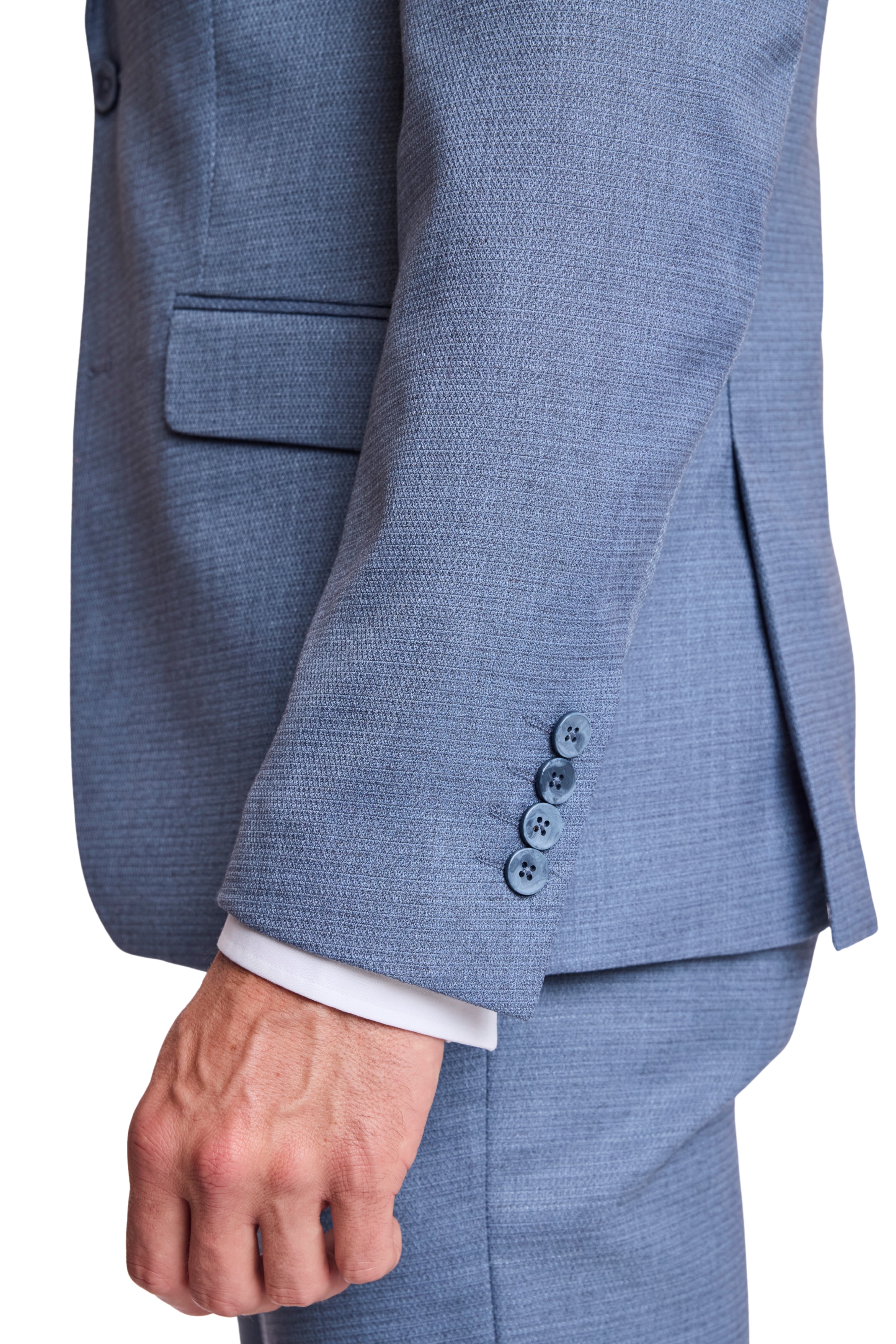 Dover Notch Jacket - slim - Grey Blue Ice