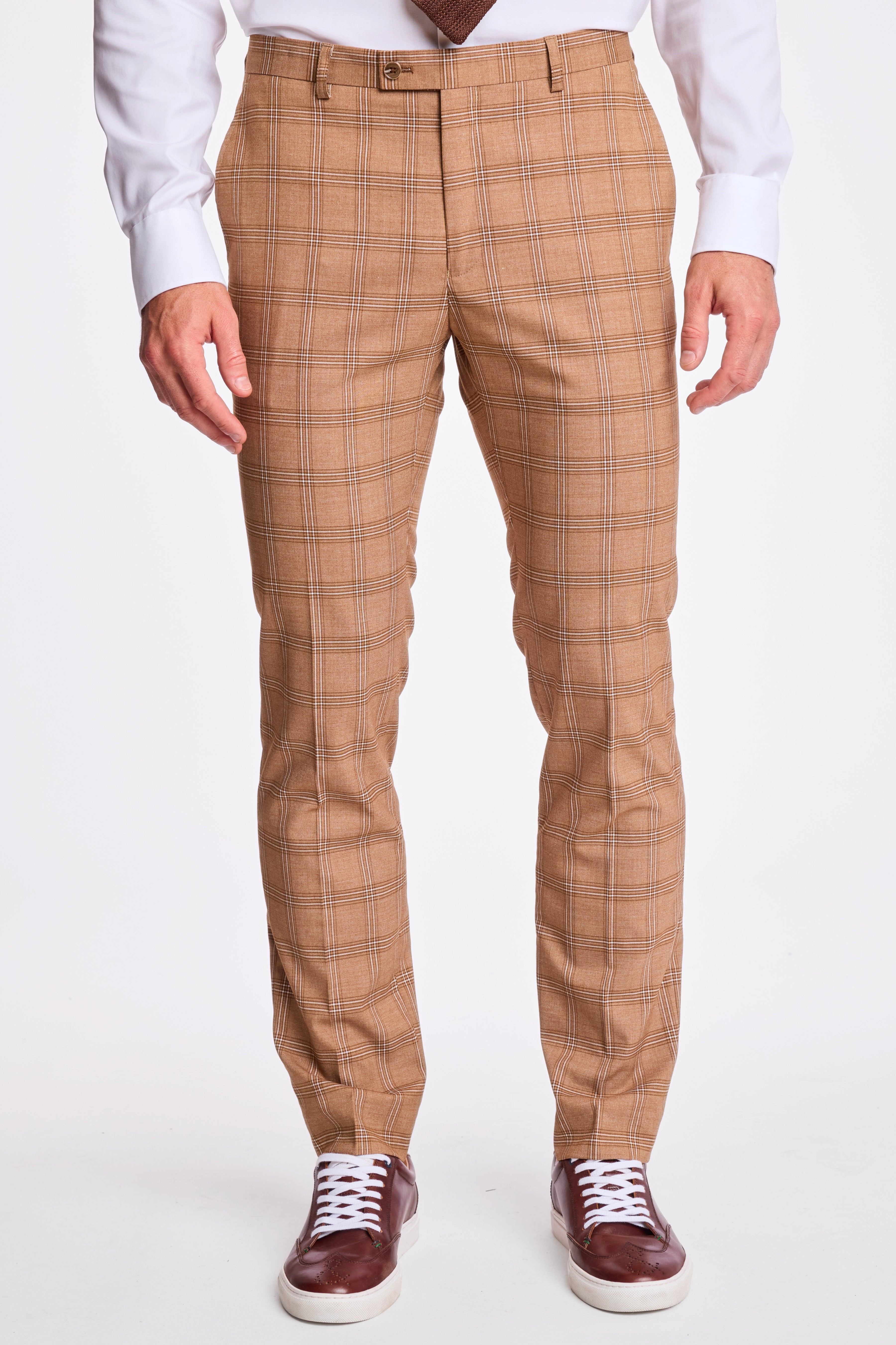 Downing Pants - slim - Chocolate Kombucha Check