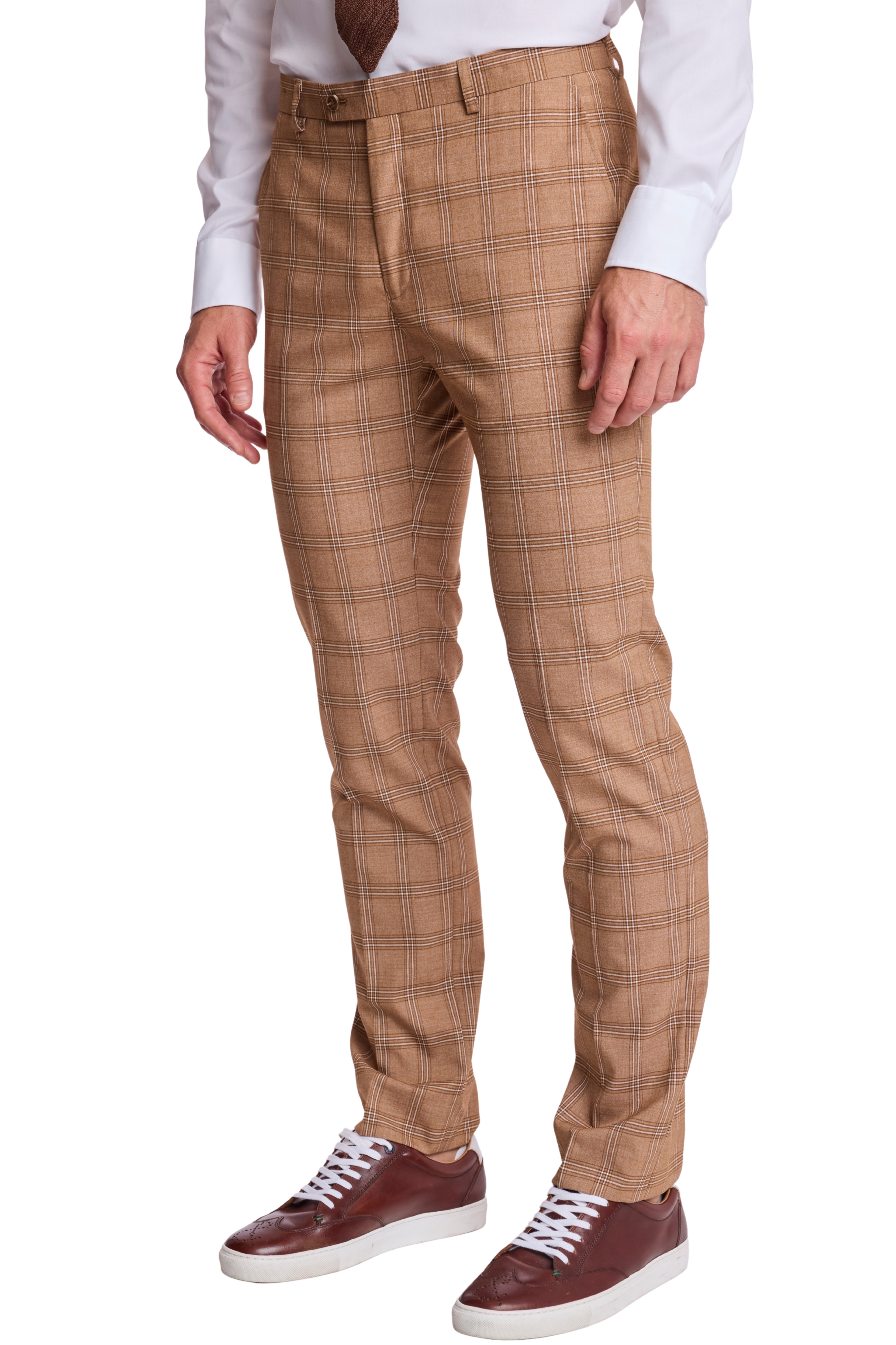 Downing Pants - slim - Chocolate Kombucha Check