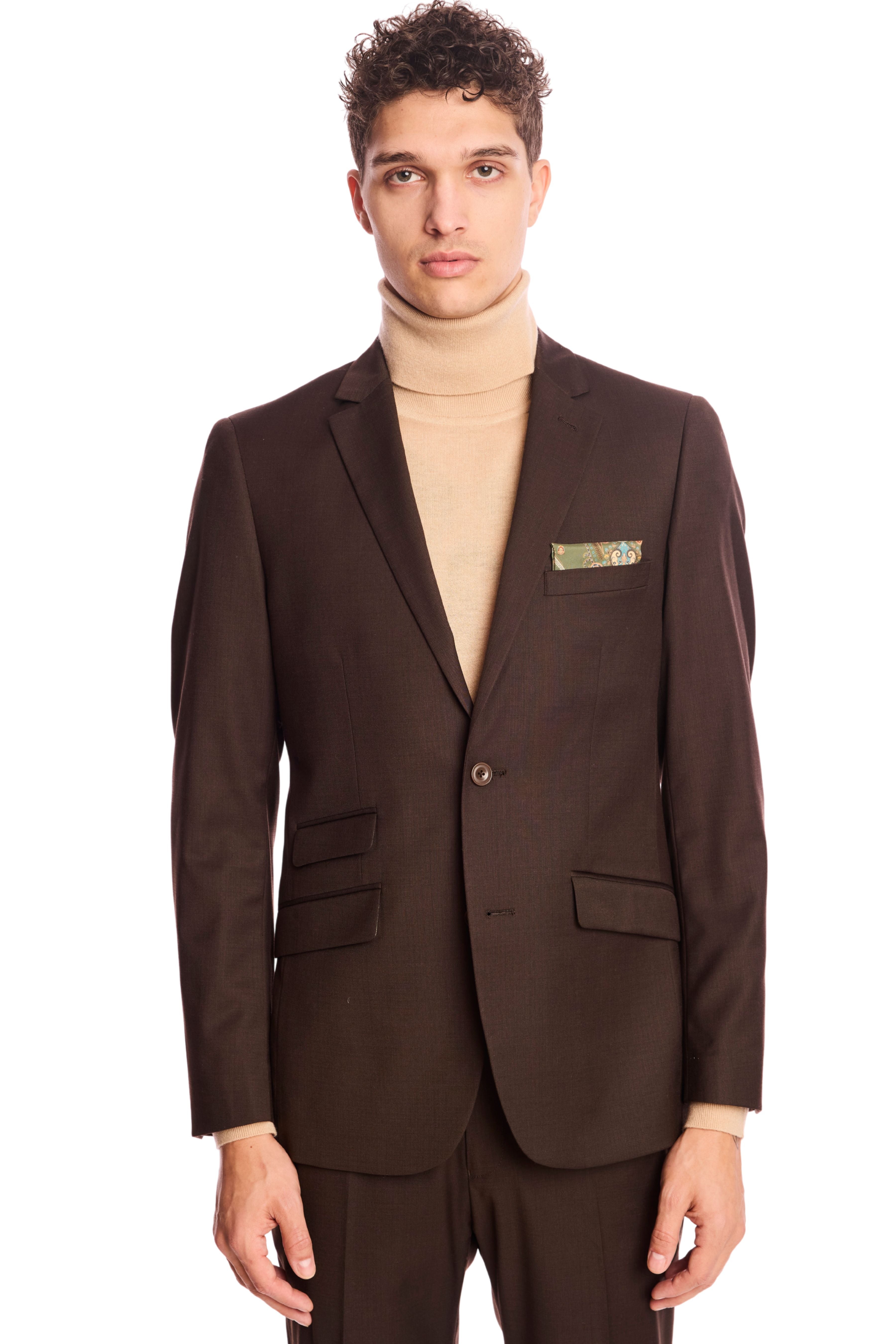 Dover Notch Jacket - slim - Dark Chocolate