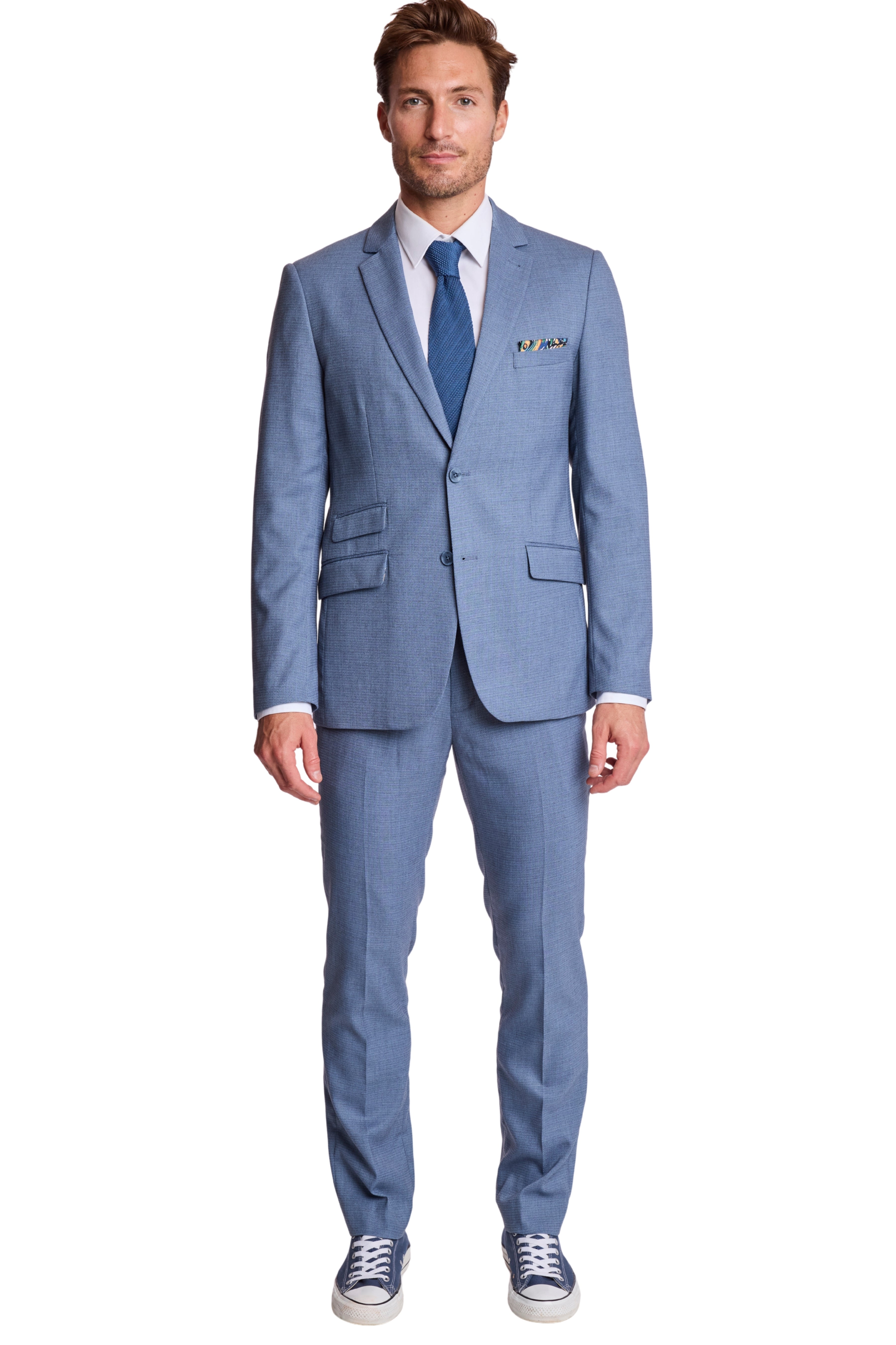 Dover Notch Jacket - slim - Grey Blue Ice