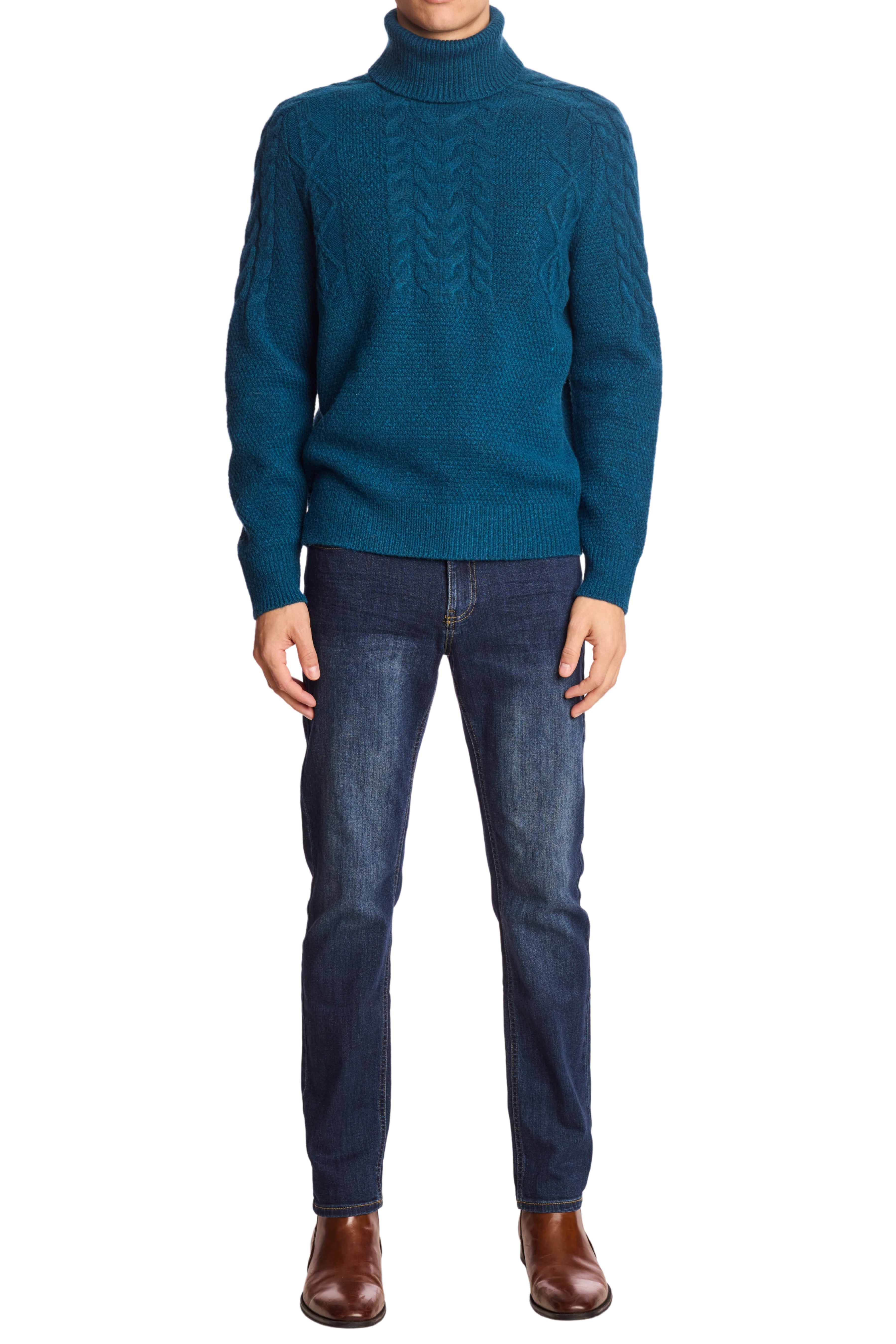 Chunky Turtleneck - Blue Whisp