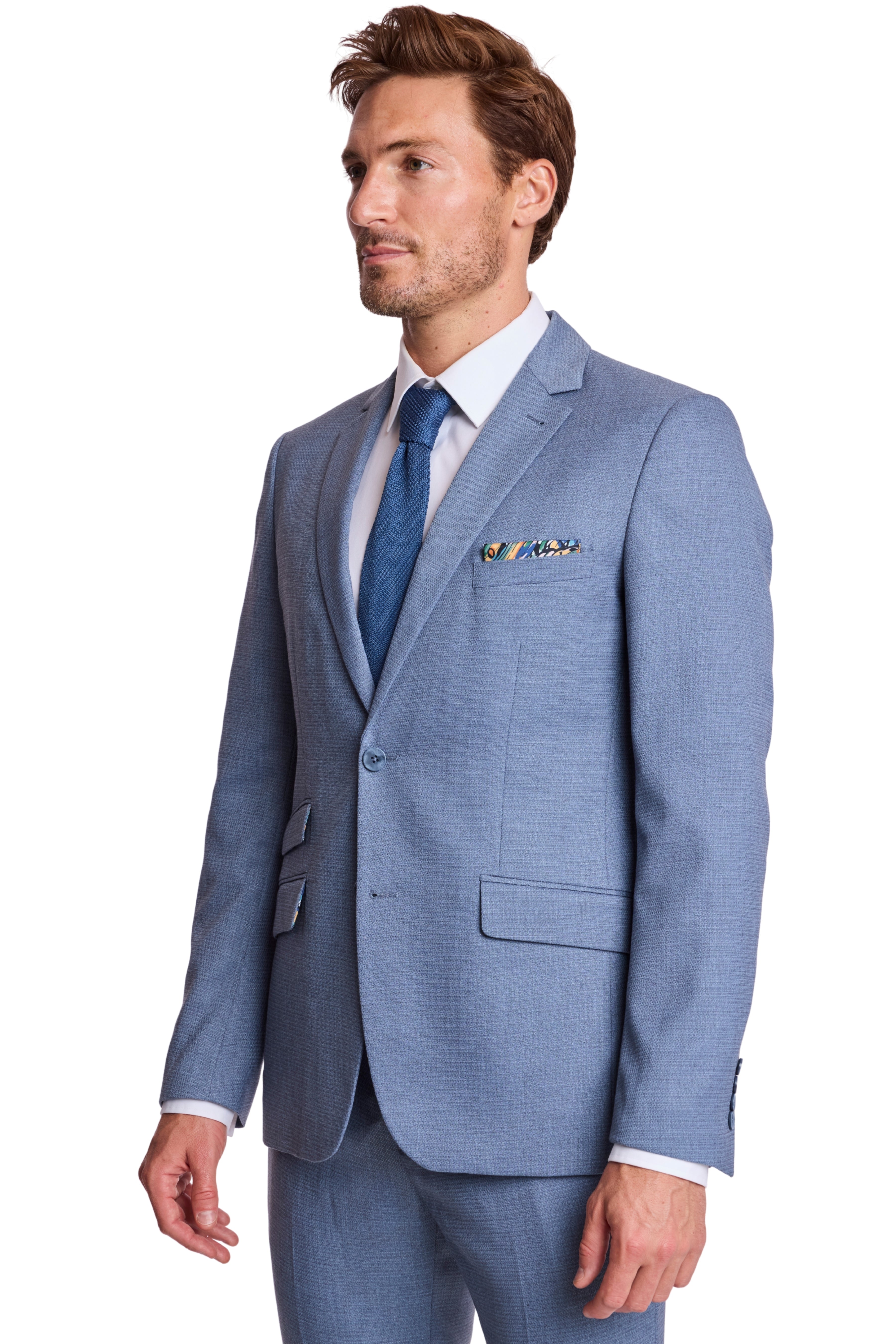 Dover Notch Jacket - slim - Grey Blue Ice