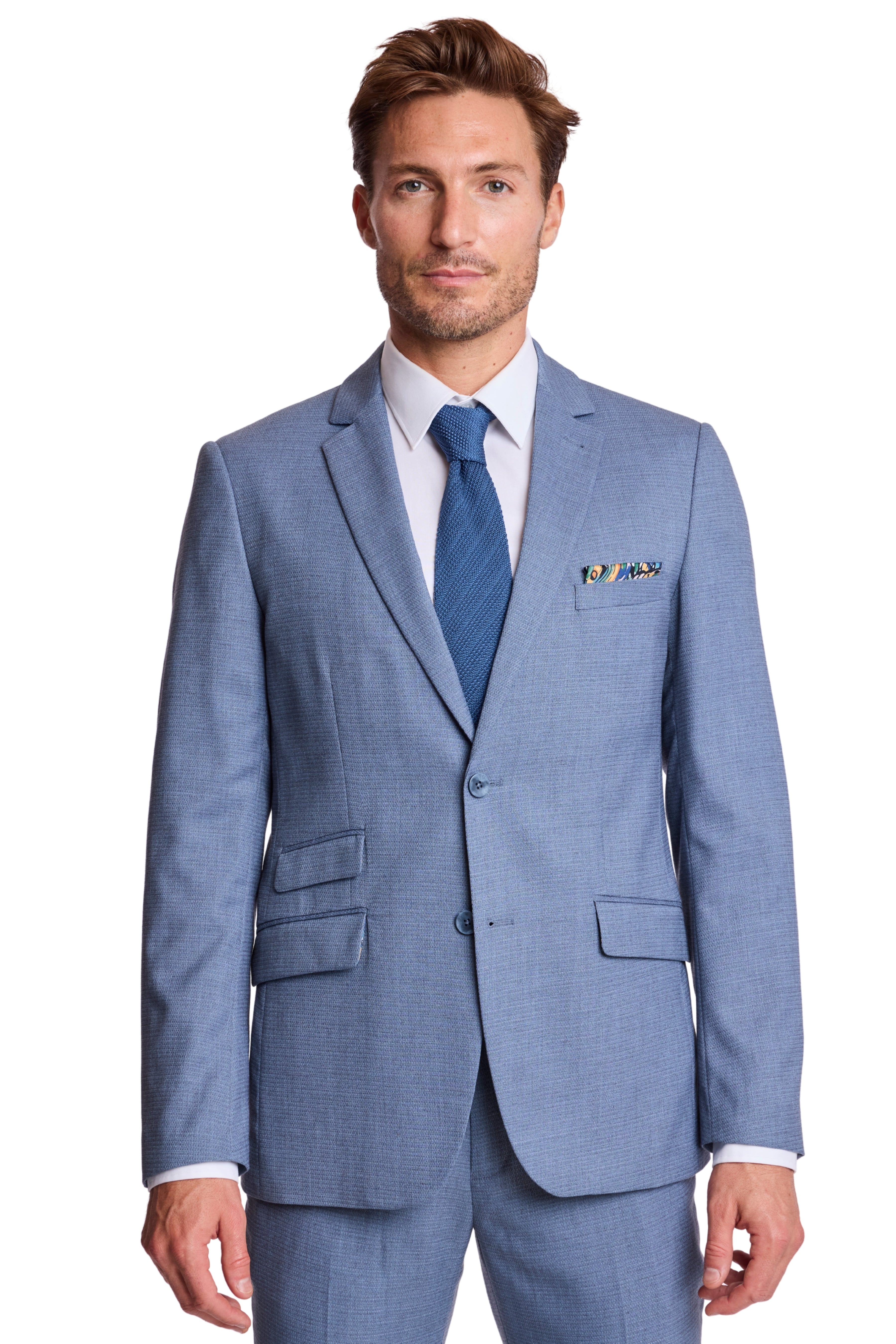 Dover Notch Jacket - slim - Grey Blue Ice