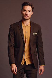  Dover Notch Jacket - slim - Dark Chocolate