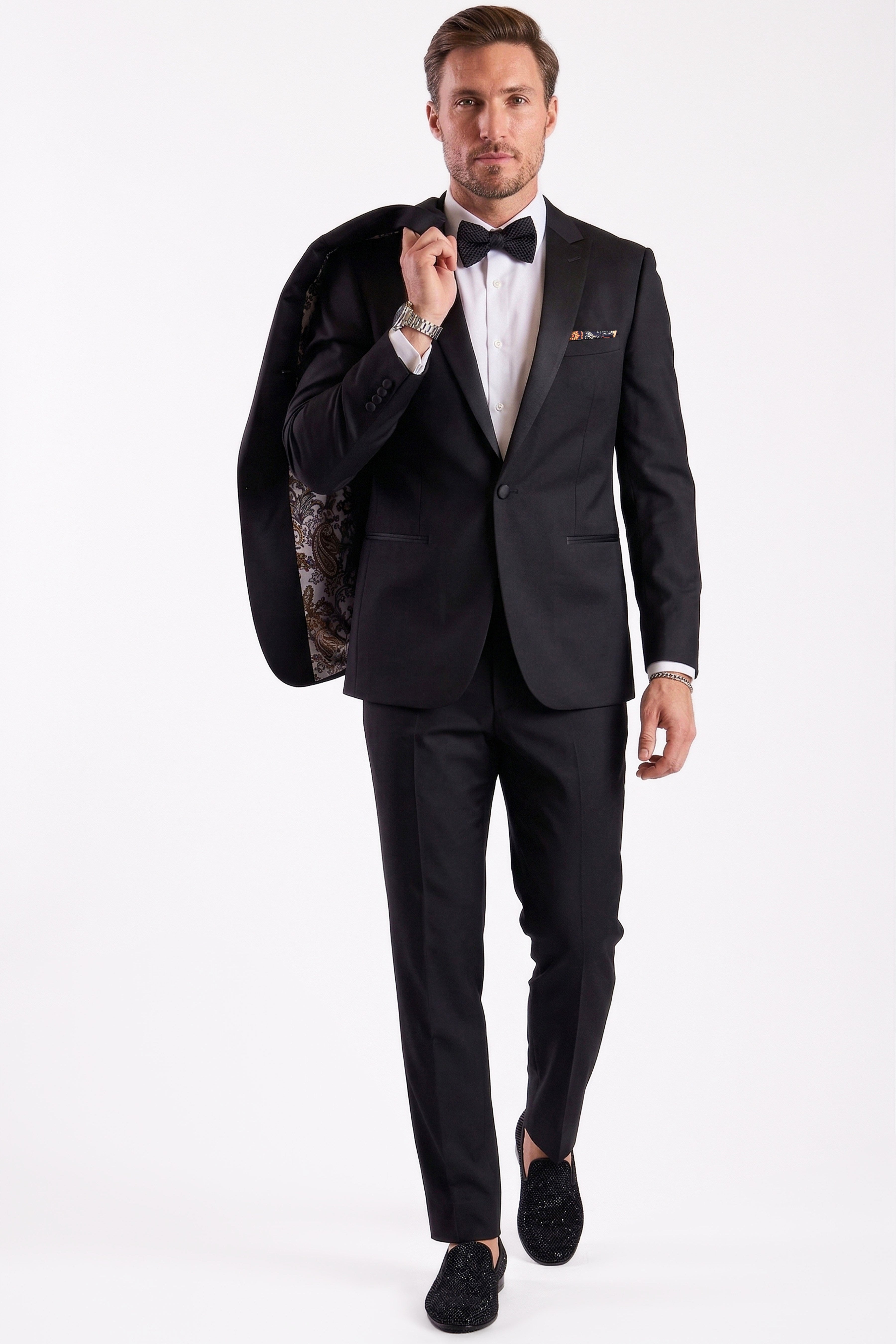 Grosvenor Peak Tux Jacket - slim - Black Stretch