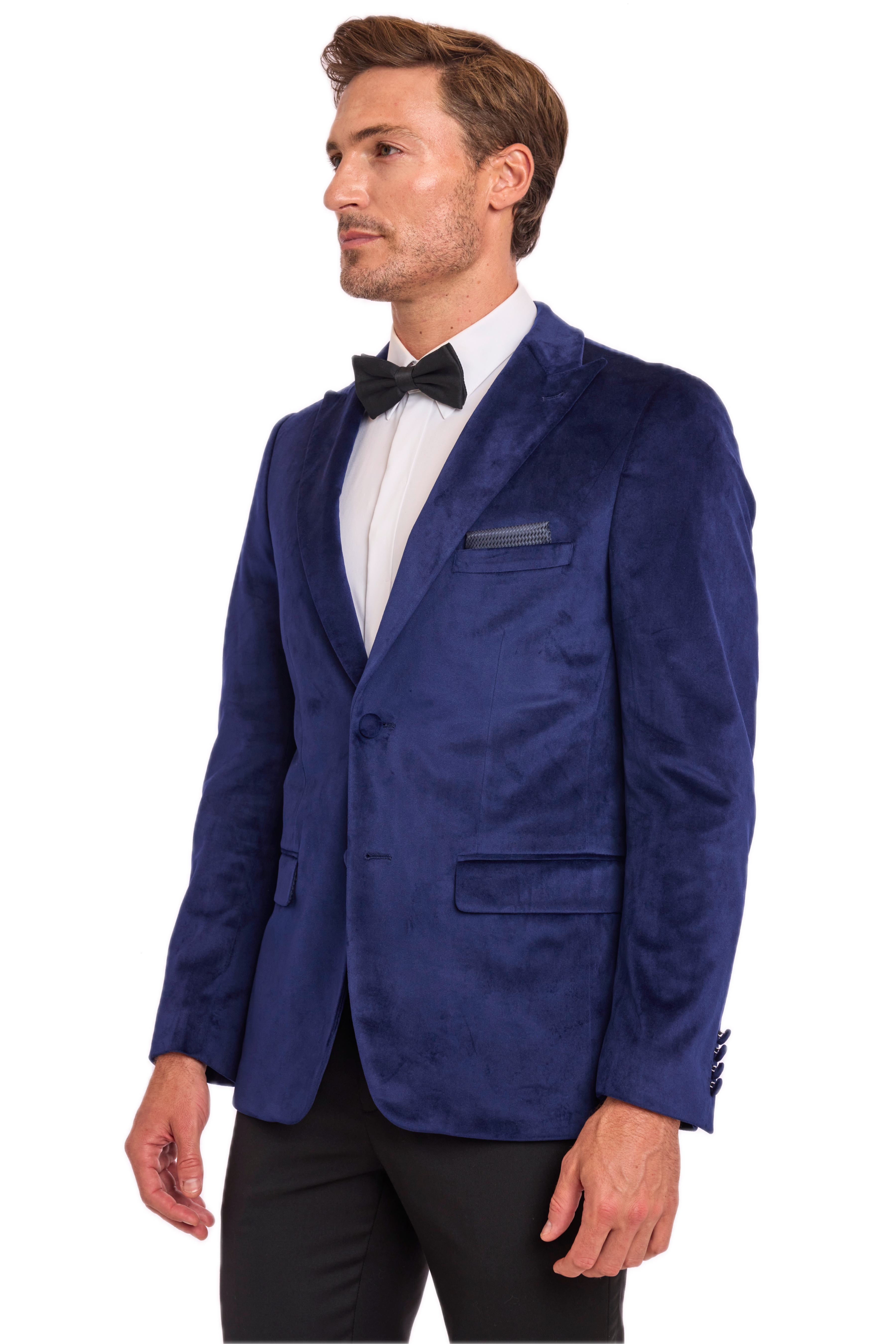 Kyle Big Peak Tux Jacket - slim - Dusk Velvet
