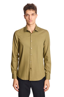  Parker Pointed Collar Shirt - Olive