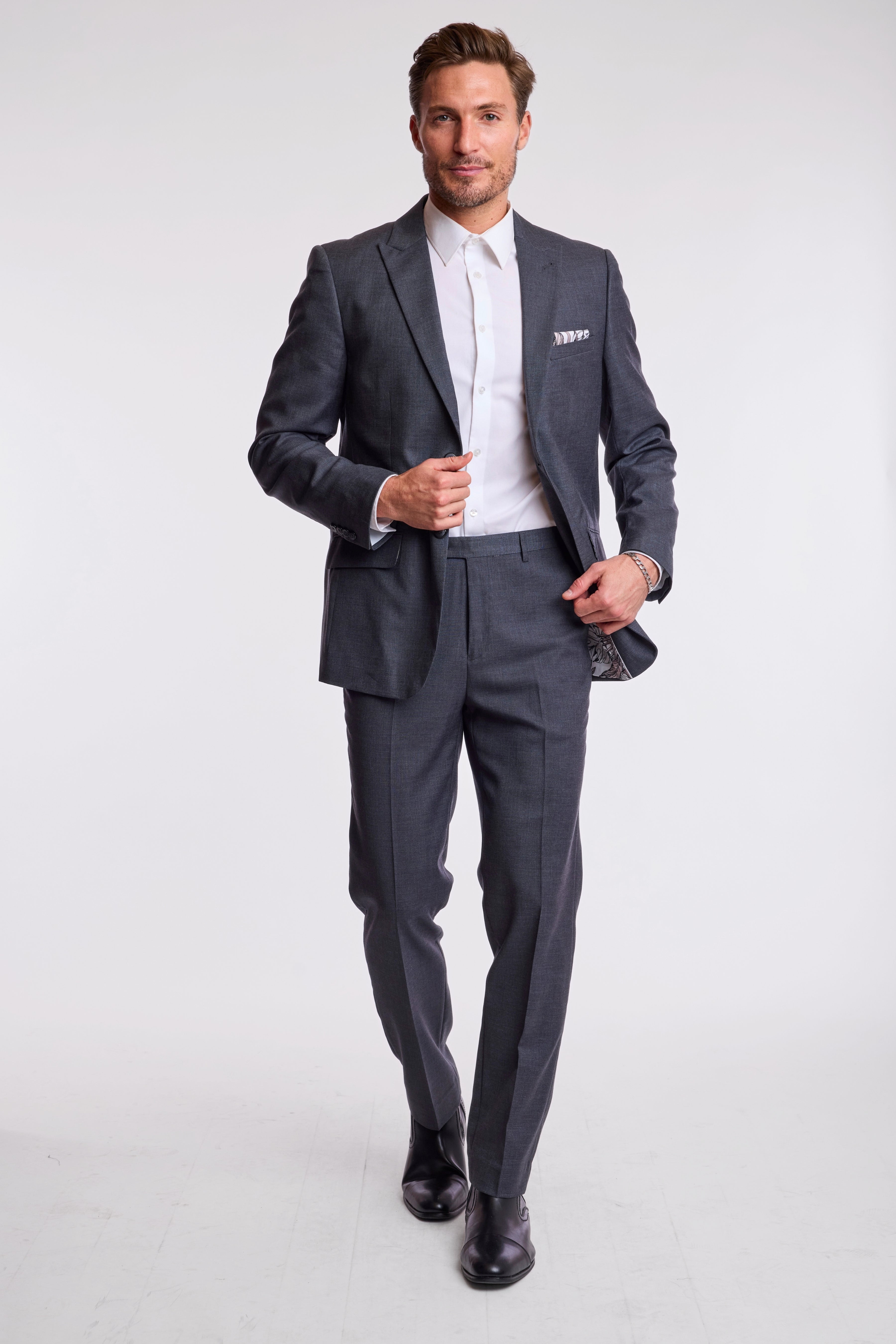 Modern Fit - Ashton Peak Jacket - Charcoal Shark