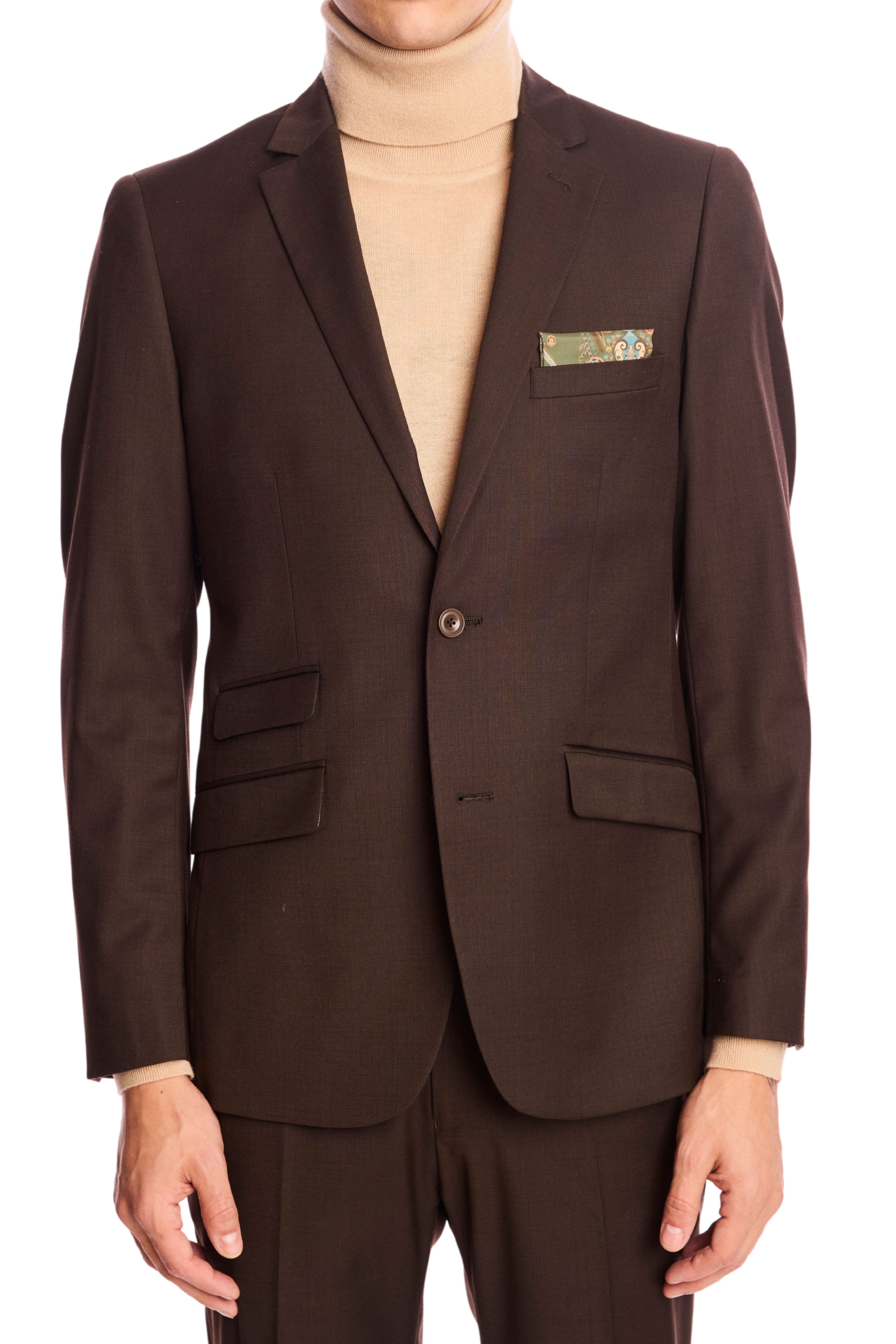 Dover Notch Jacket - slim - Dark Chocolate