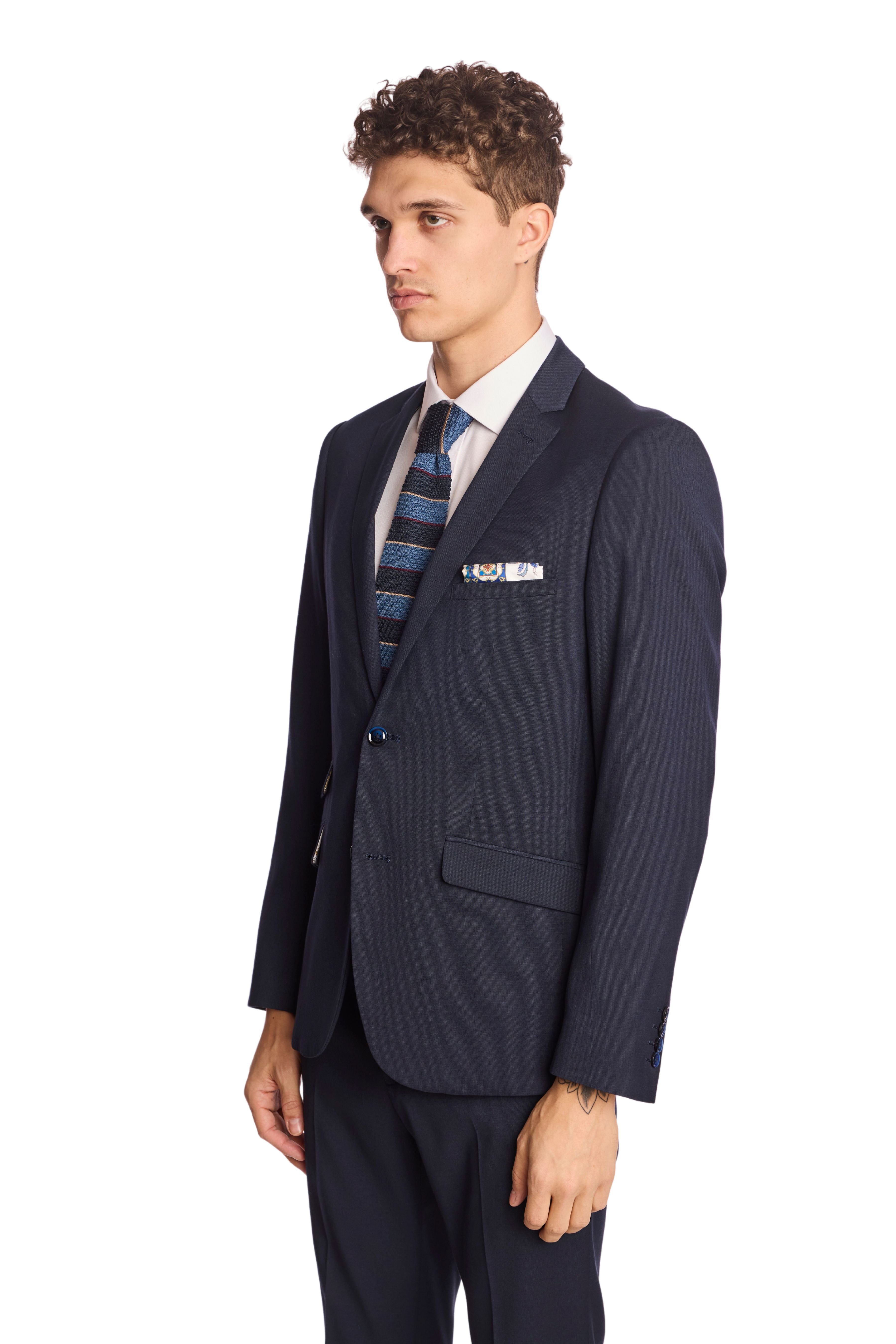 Modern Fit - Dover Notch Jacket - Naval Blue