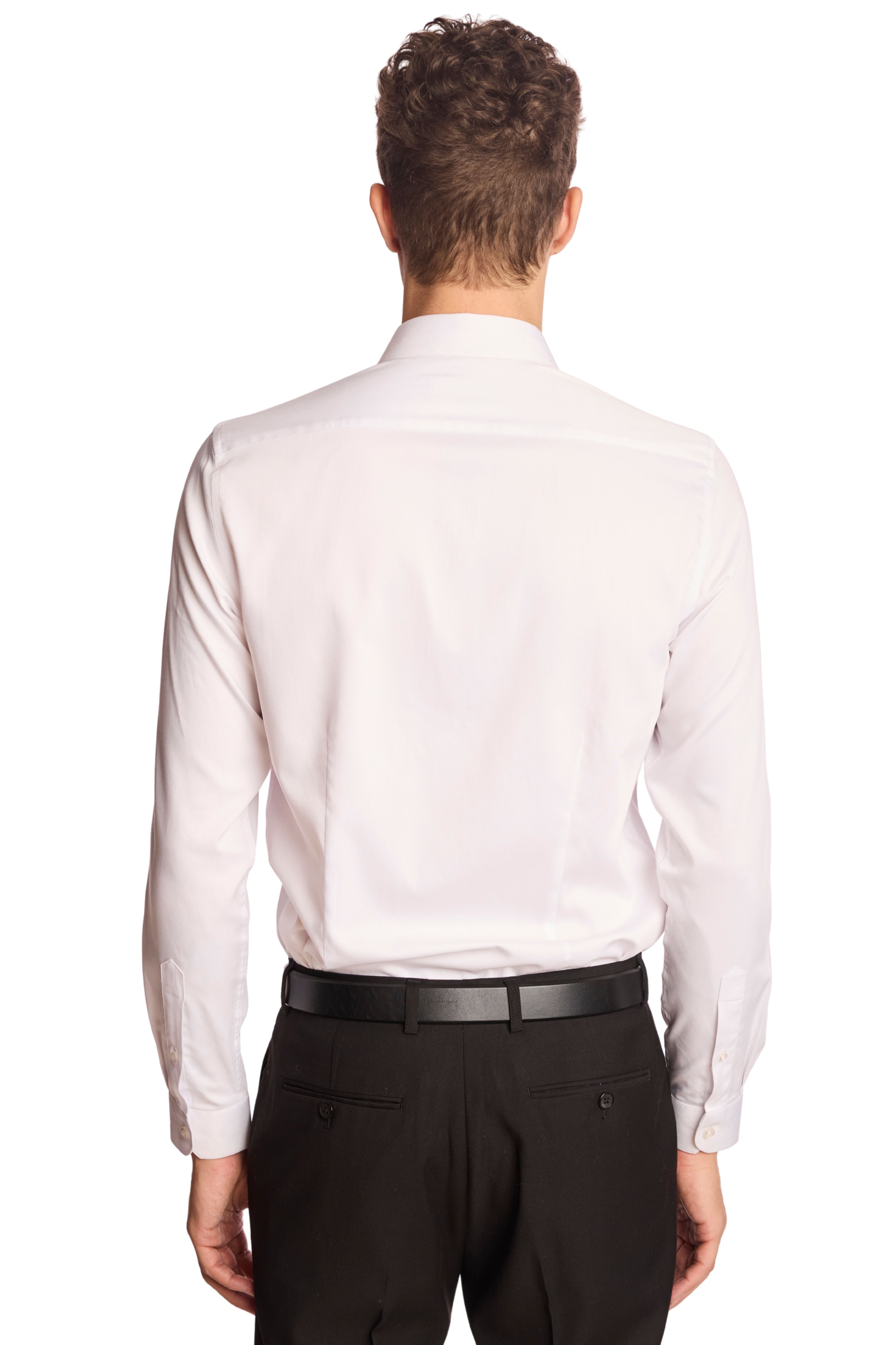 Samuel Spread Collar Shirt - All White