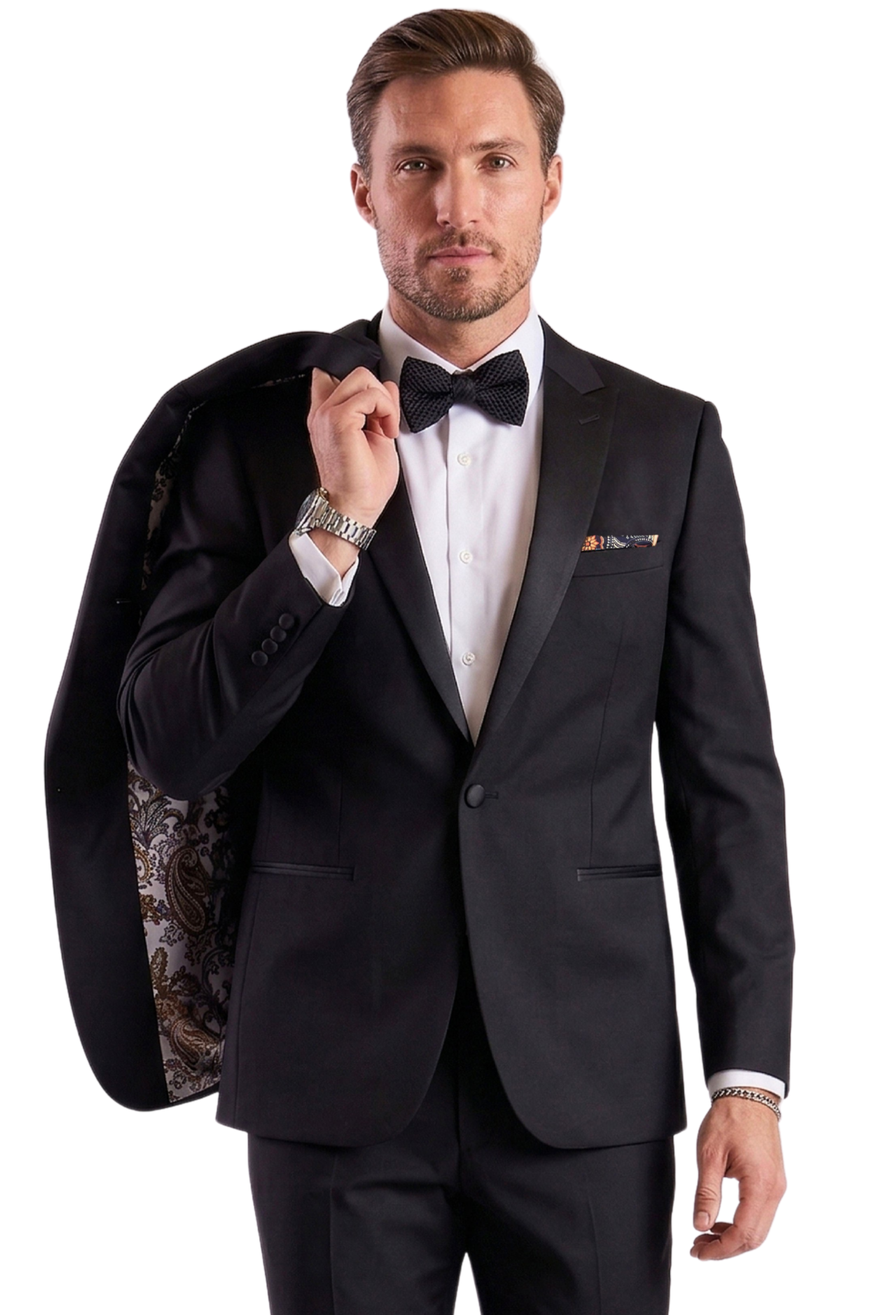 Grosvenor Peak Tux Jacket - slim - Black Stretch