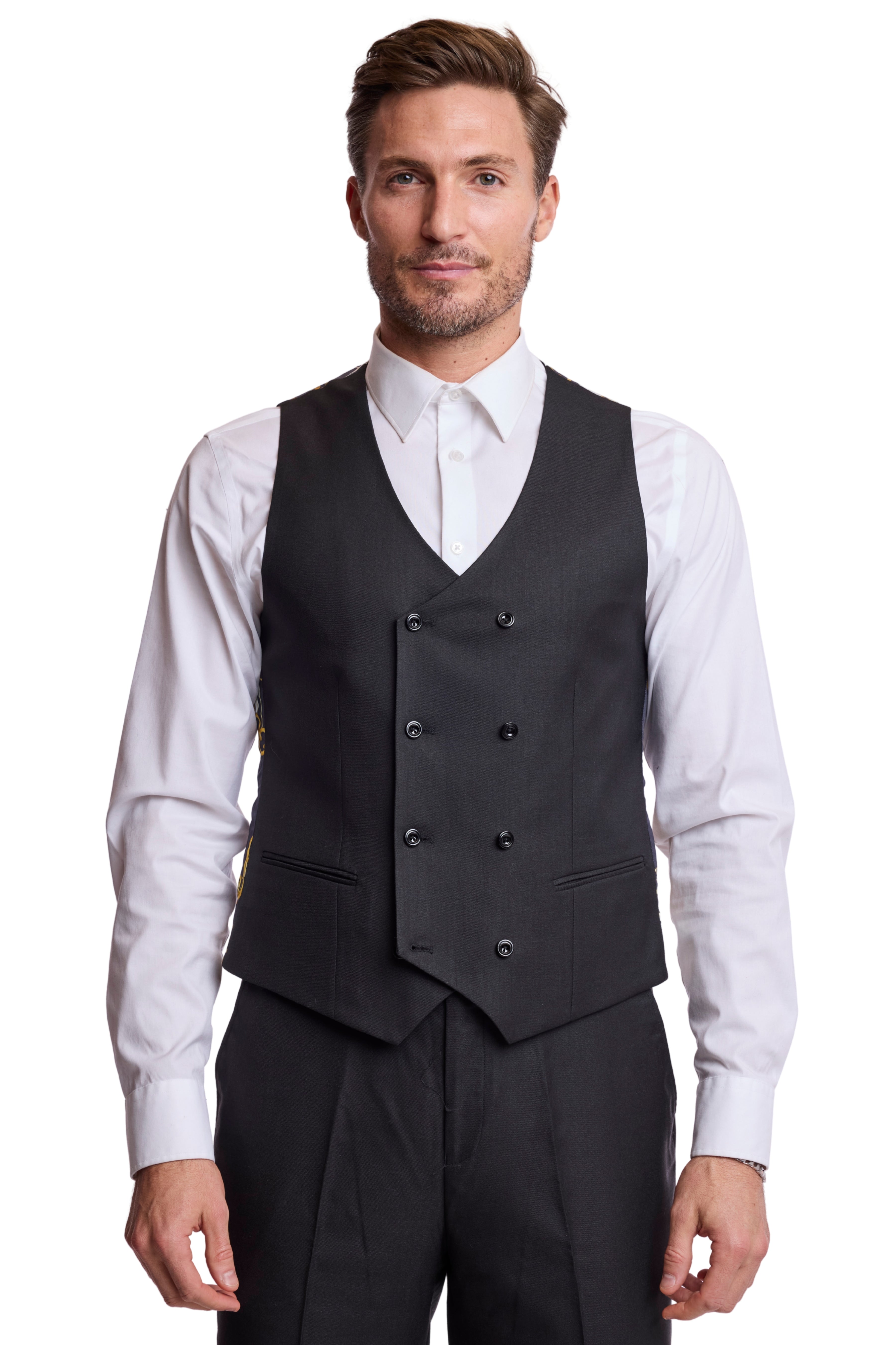 Modern Fit - Marylebone DB Vest - Soft Black Shark